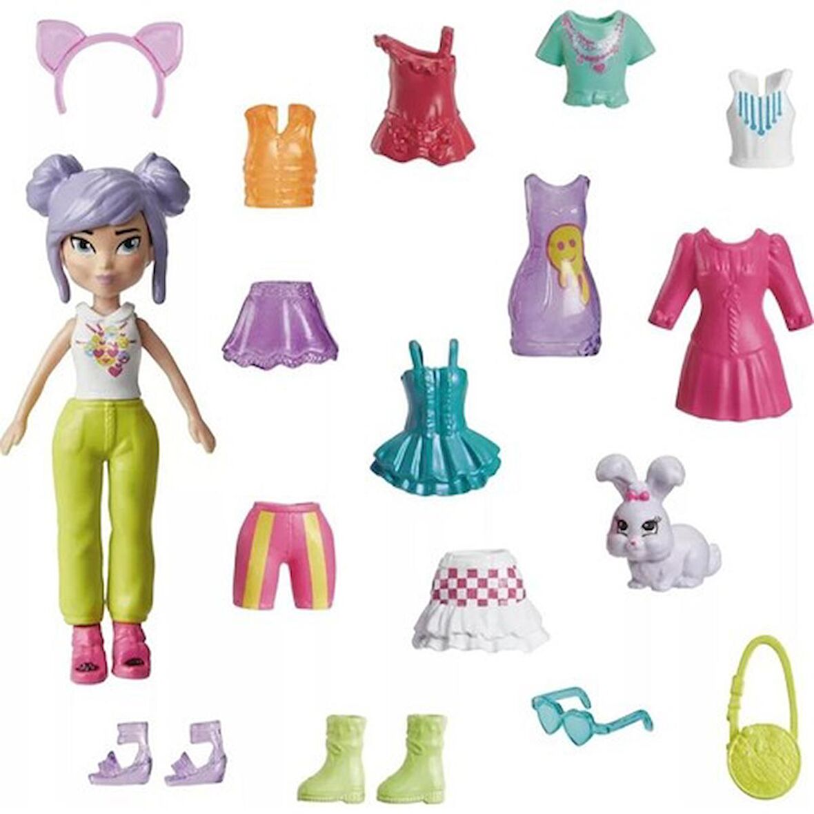 Polly Pocket Farklı Kombin Eğlencesi HKV88 HKV94 Lisanslı Ürün