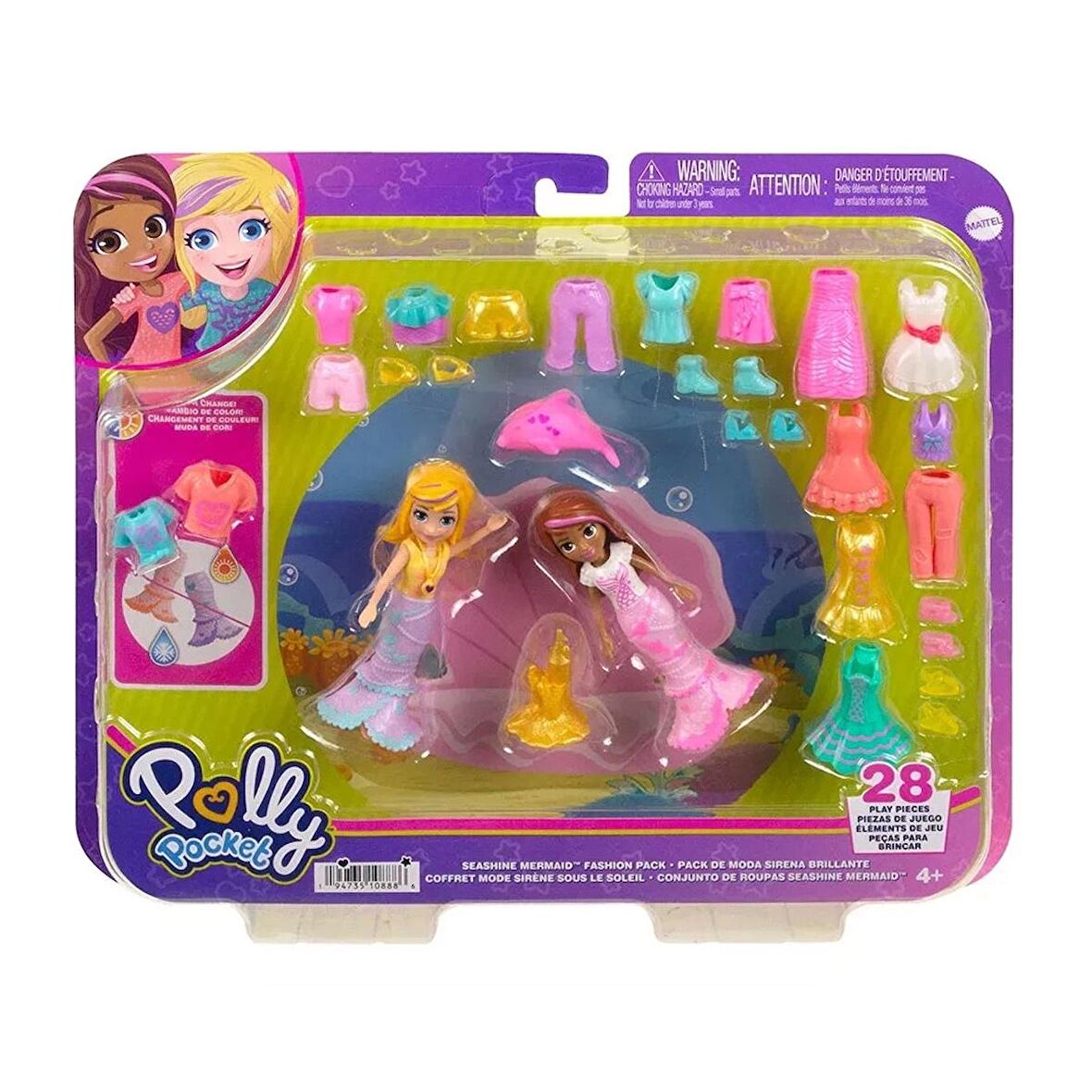 Polly Pocket ve Arkadaşları Farklı Moda Aksesuarları Oyun Setleri HNF51-HKV96