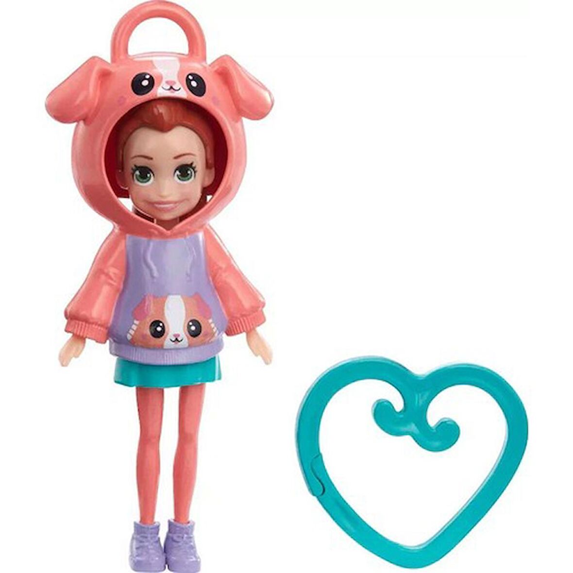 Polly Pocket Kapüşonlu Bebek -Köpek HKV98 HKW01 Lisanslı  Ürün