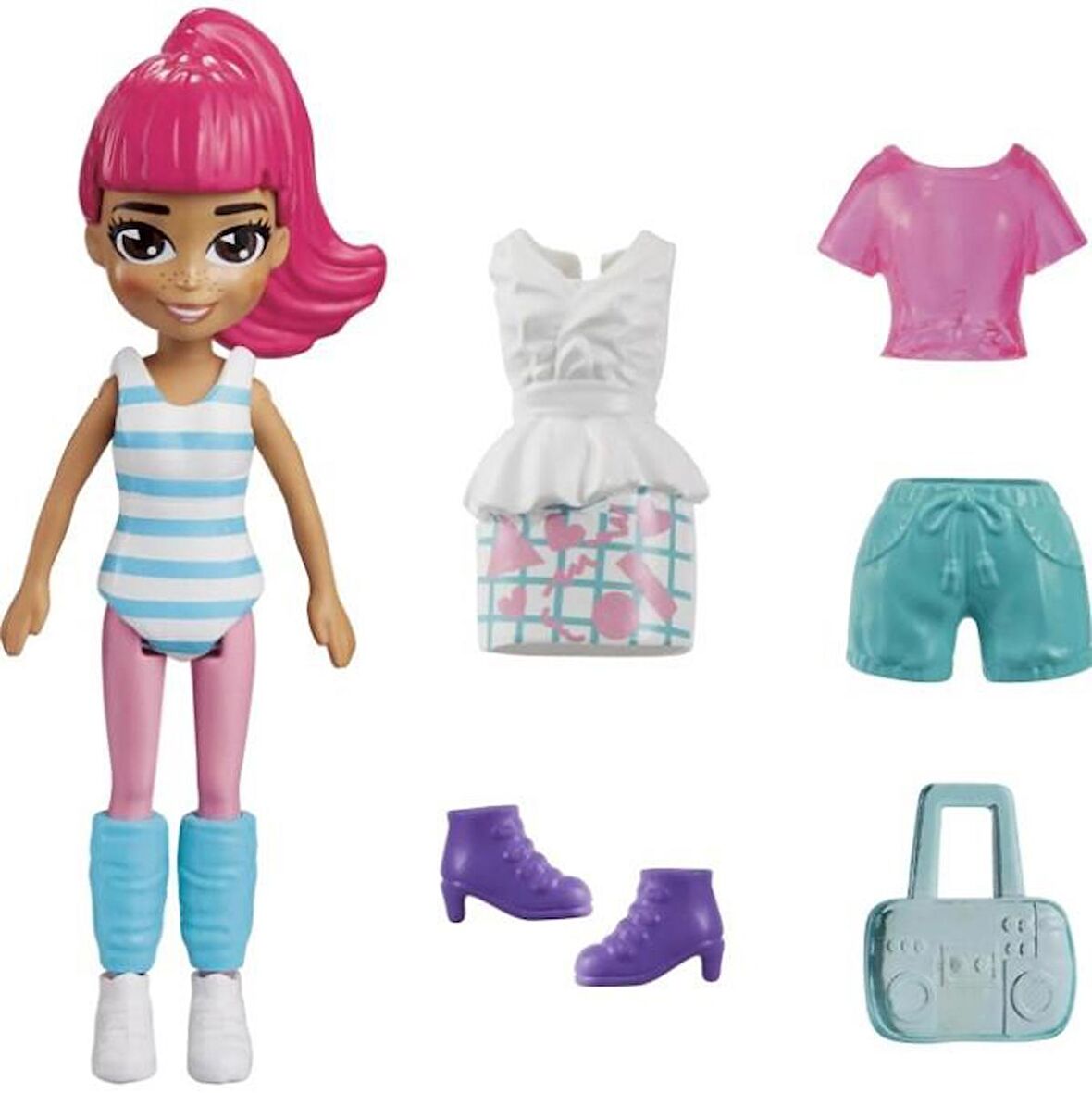 Polly Pocket Moda Aksesuarları -Pembe HNF50 HKV87 Lisanslı Ürün