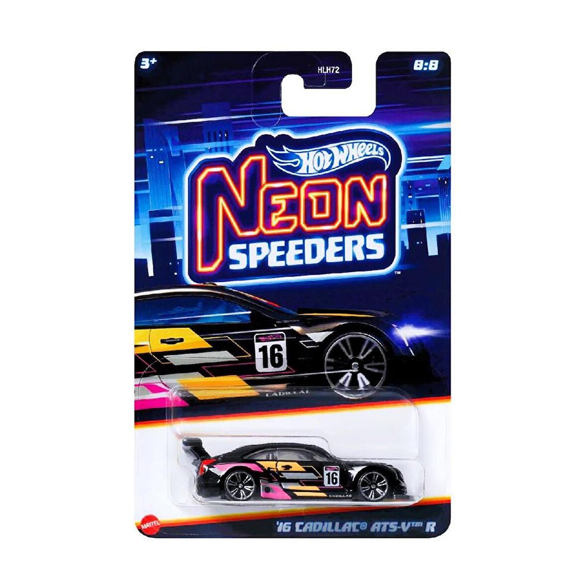 Hot Wheels Neon Yarışçılar HLH72 - 16 CADILLAC ATS-V R HRW82