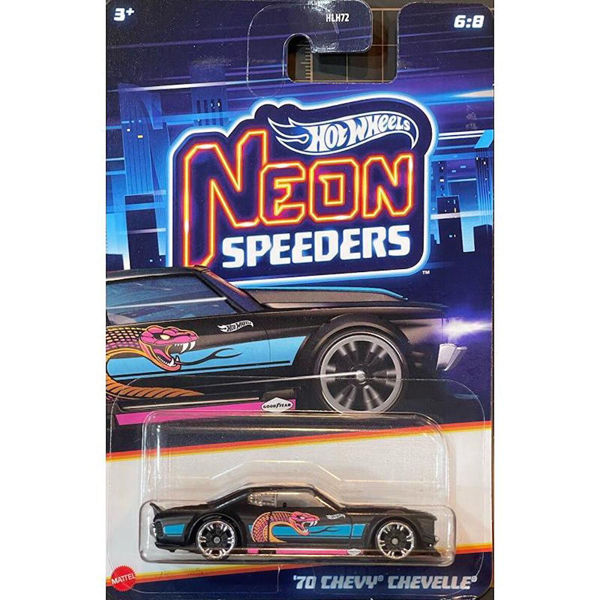 Hot Wheels Neon Yarışçılar HLH72 - 70 CHEVY CHEVELLE  JBY97