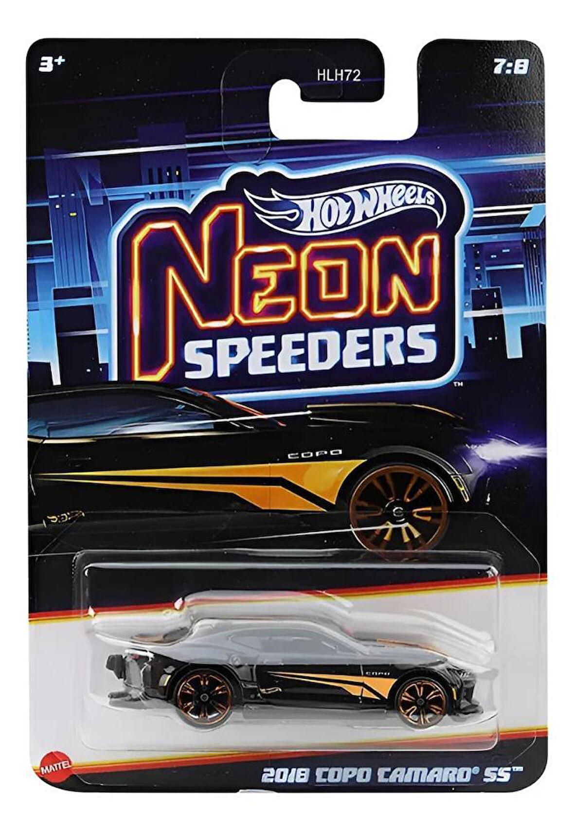 Hot Wheels Neon Yarışçılar  - 2018 COPO CAMARO SS JCB06
