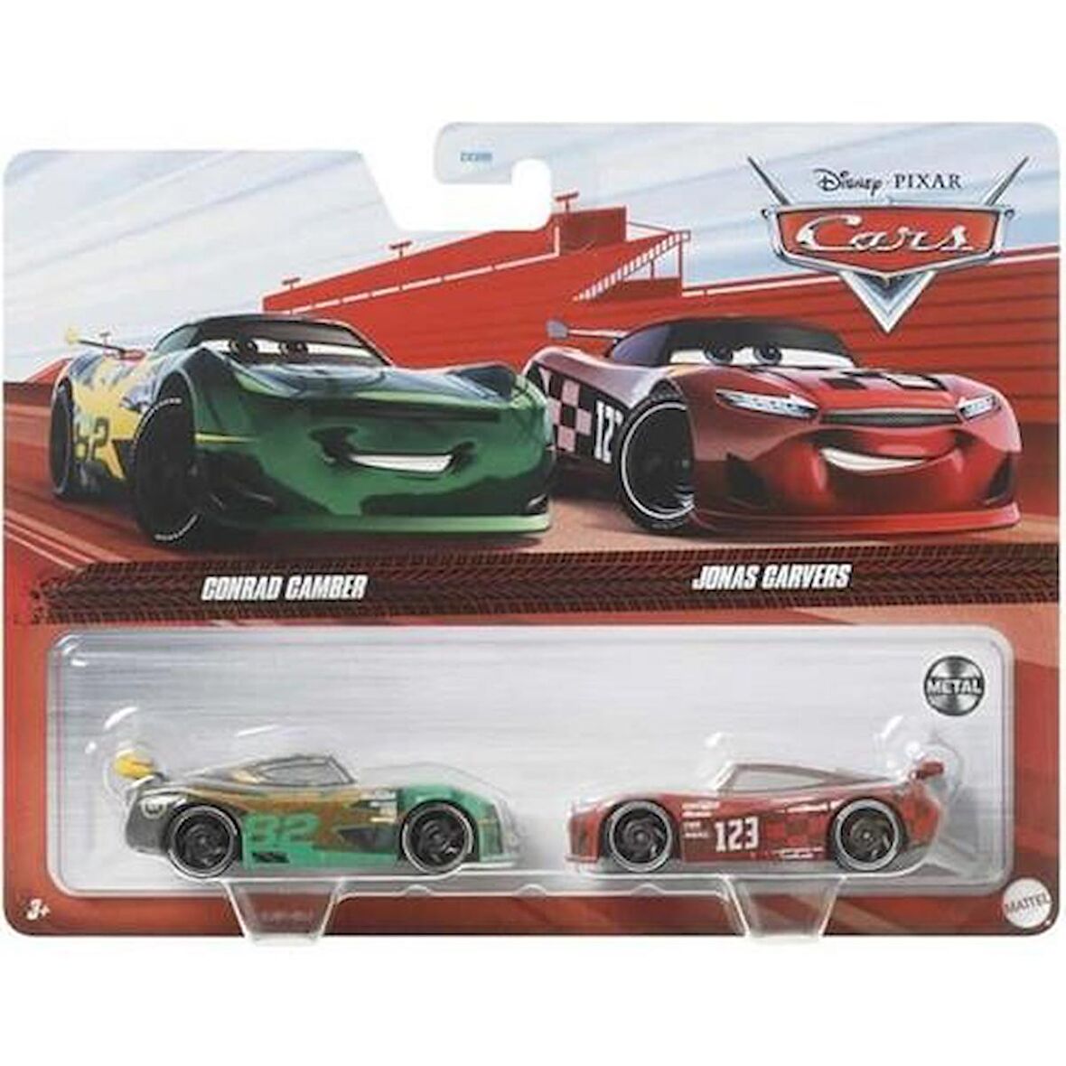 Disney Pixar Cars 2'li Camber&Carvers DXV99 HLH61 Lisanslı Ürün