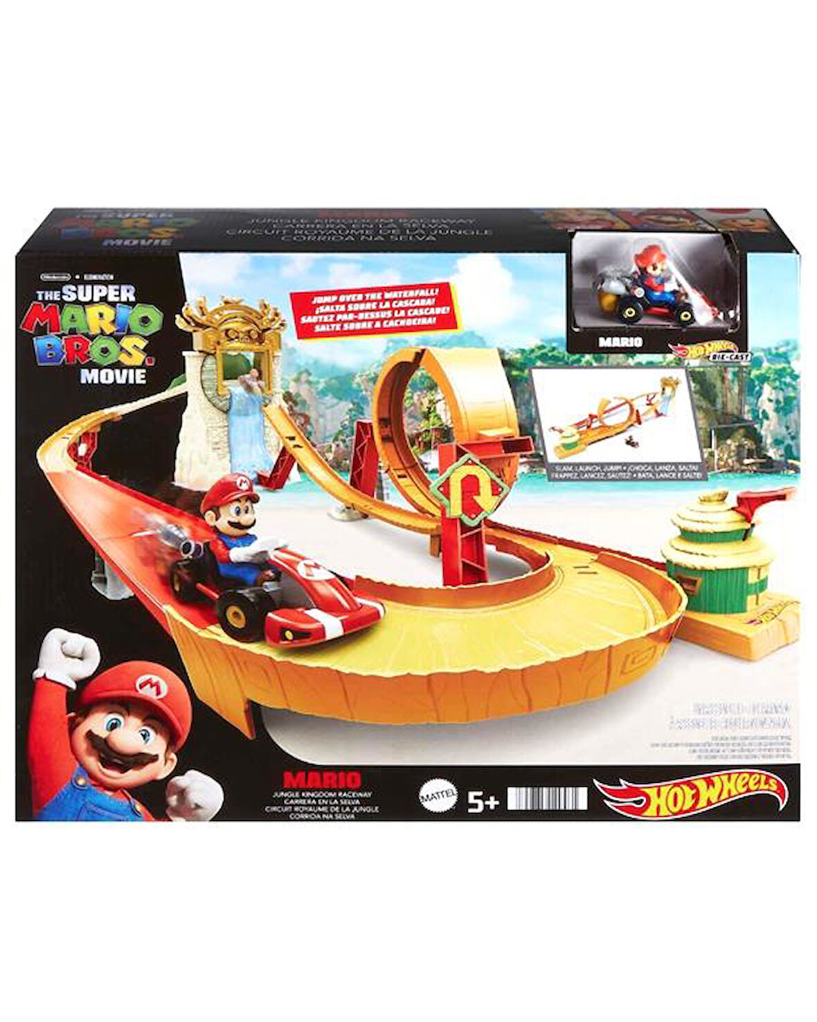 Hot Wheels The Super Mario Bros Movie Jungle Kingdom HMK49