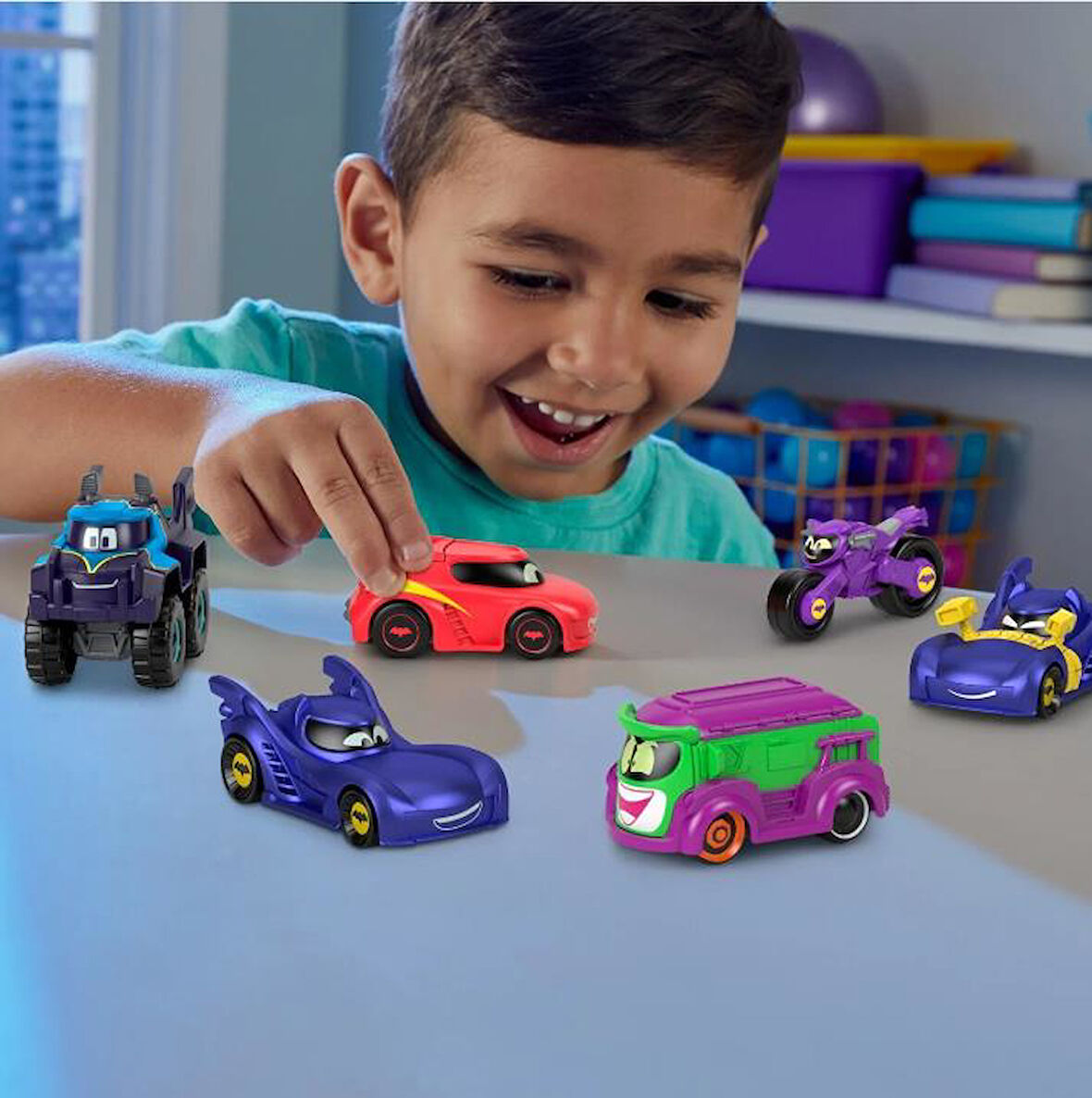 Fisher Price Batwheels Bam Batmobile Prank the Joker HML12 HML14