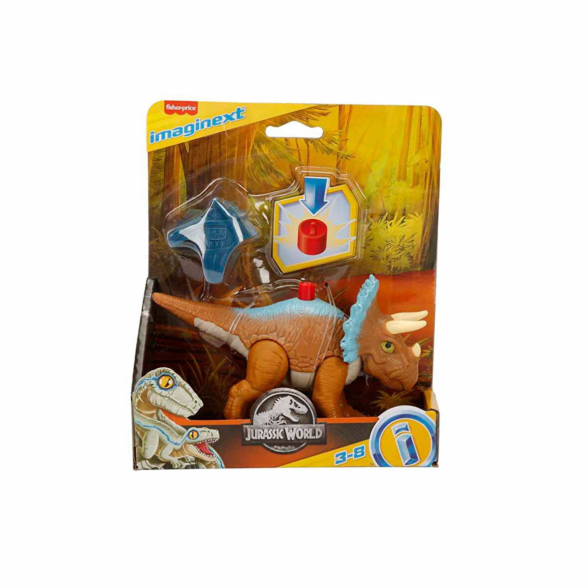 Imaginext Jurassic World Dinozor Figürleri FMX92 - TRICERATOPS