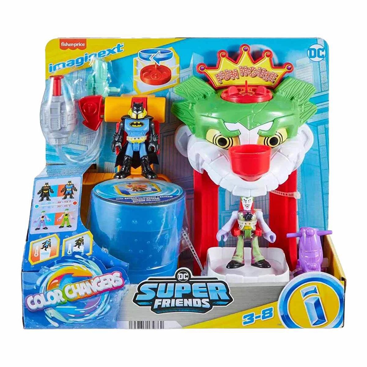 Imaginext DC Super Friends Renk Değiştiren Joker Eğlence Evi HMX55