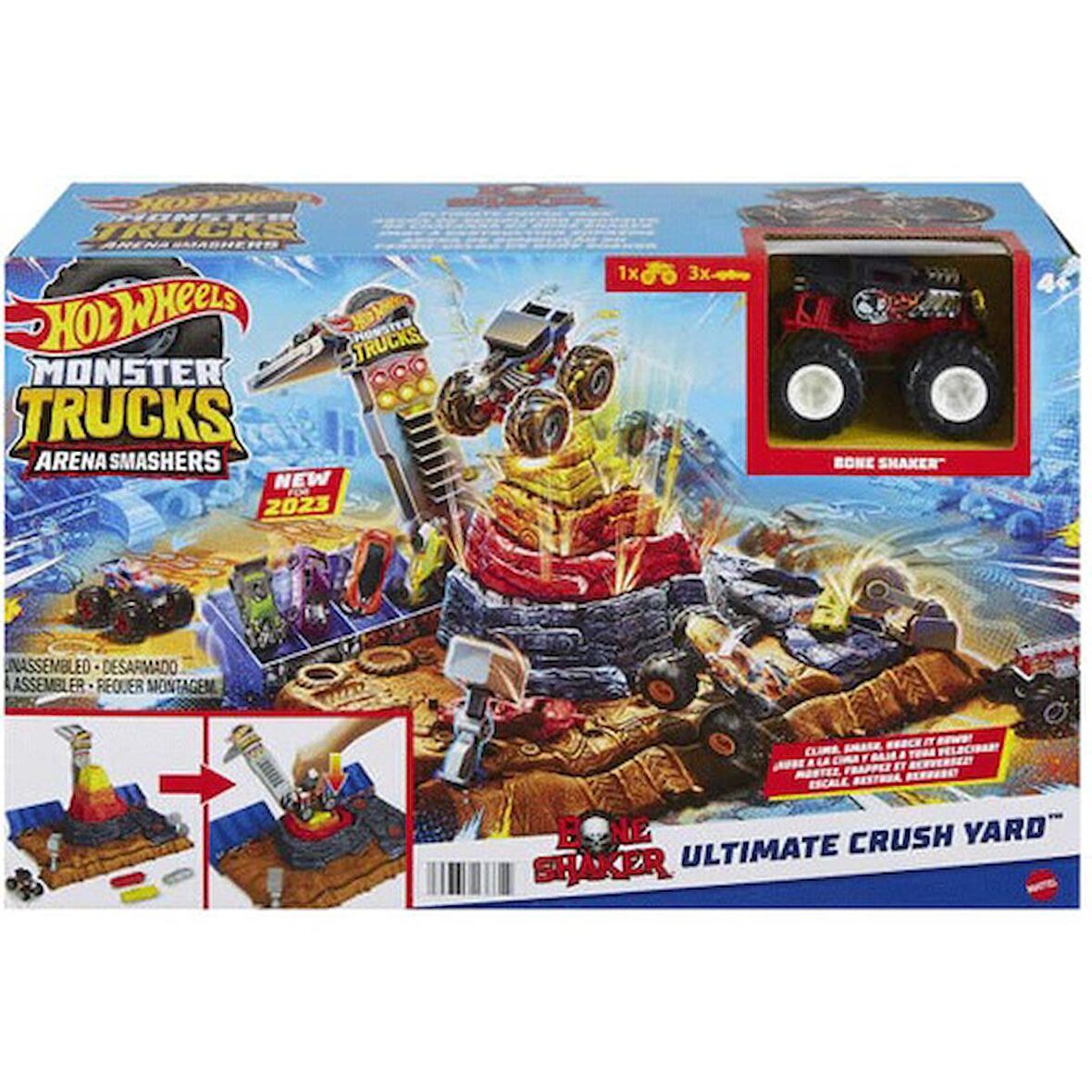 Hot Wheels Monster Trucks Muhteşem Çarpışma Arenası HNB96 Lisanslı Ürün