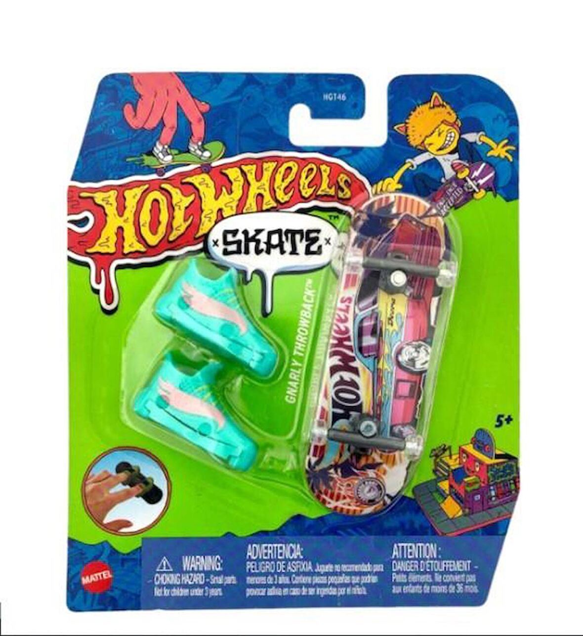 Hot Wheels Skate Gnarly Throwback HGT46 HNG24 Lisanslı Ürün