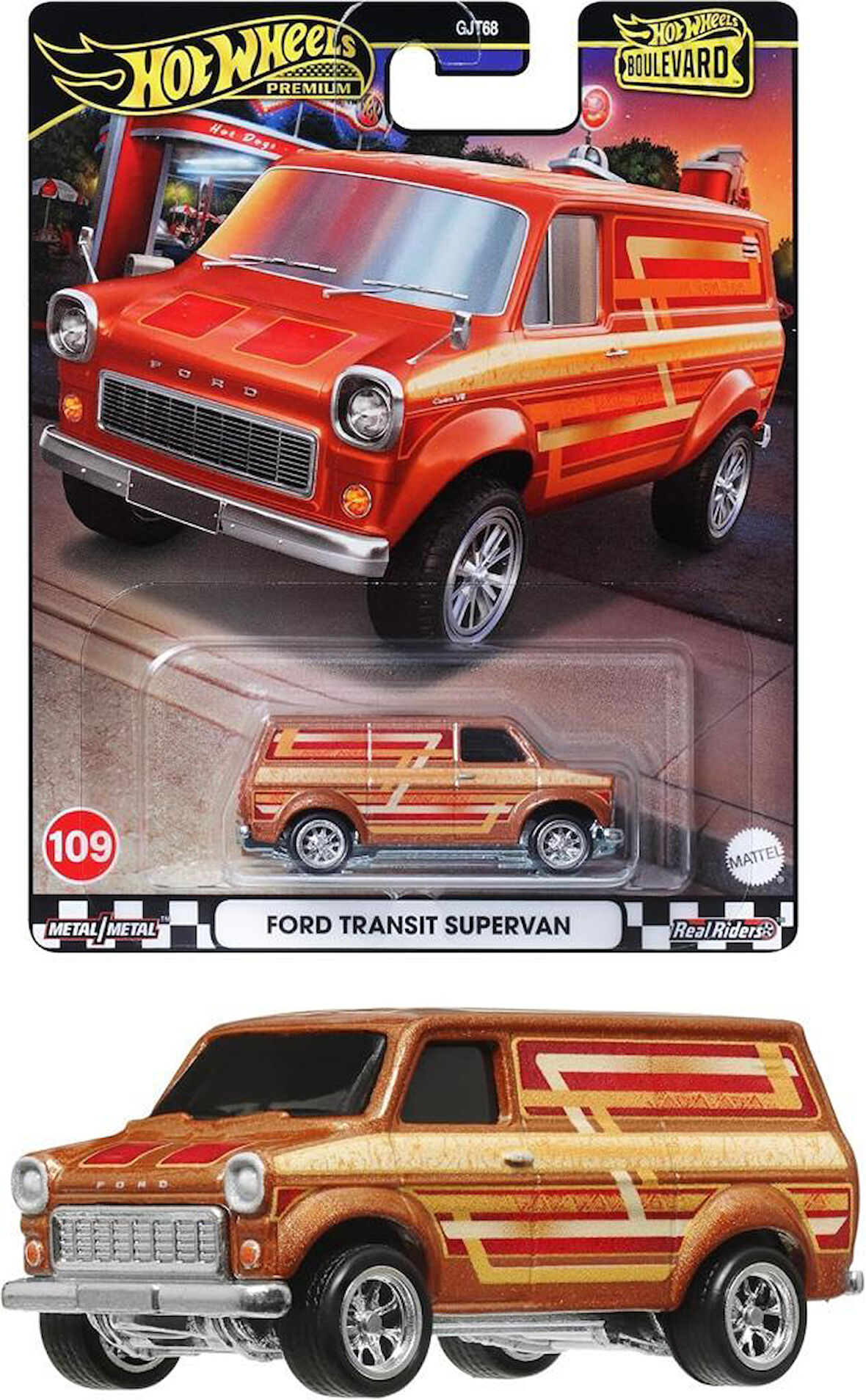 Hot Wheels Boulevard Premium Araçlar GJT68 - HRT76 FORD TRANSIT SUPERVAN