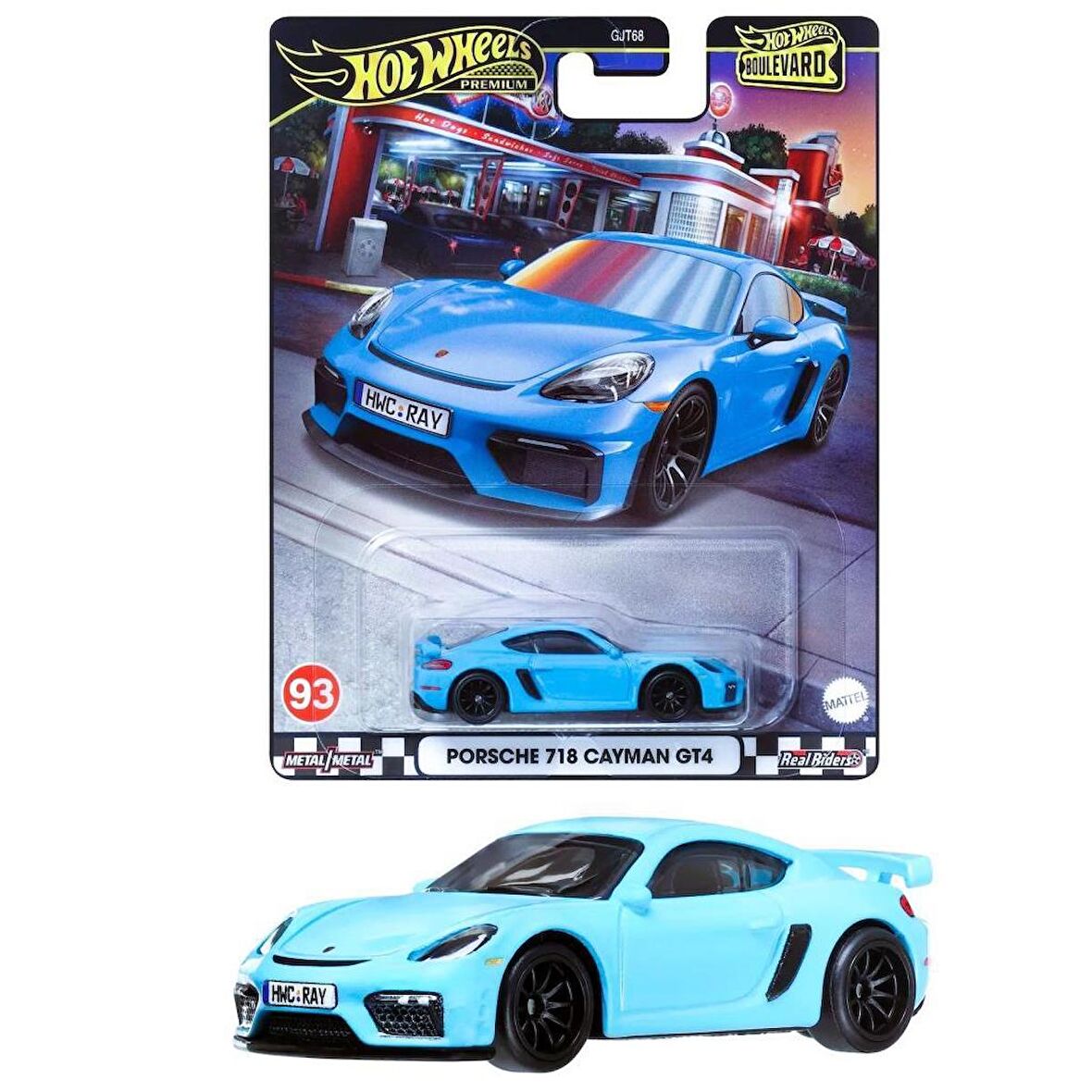 Hot Wheels Boulevard Premium Araçlar GJT68 - HRT71 PORSCHE 718 CAYMAN GT4