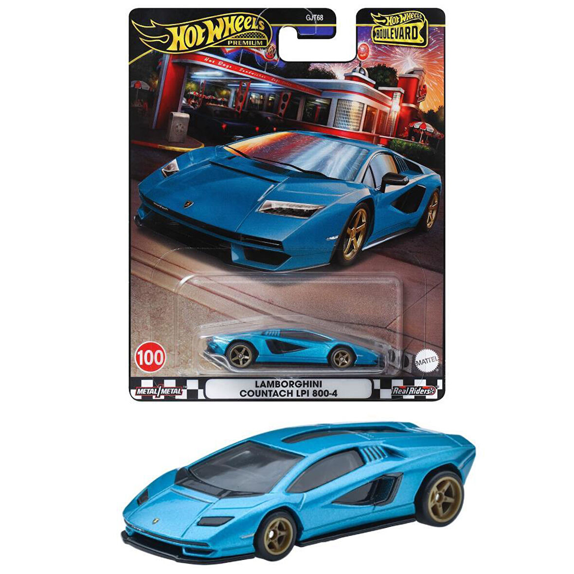 Hot Wheels Boulevard Premium Araçlar GJT68 - HRT70 LAMBORGHINI COUNTACH LPI 800-4