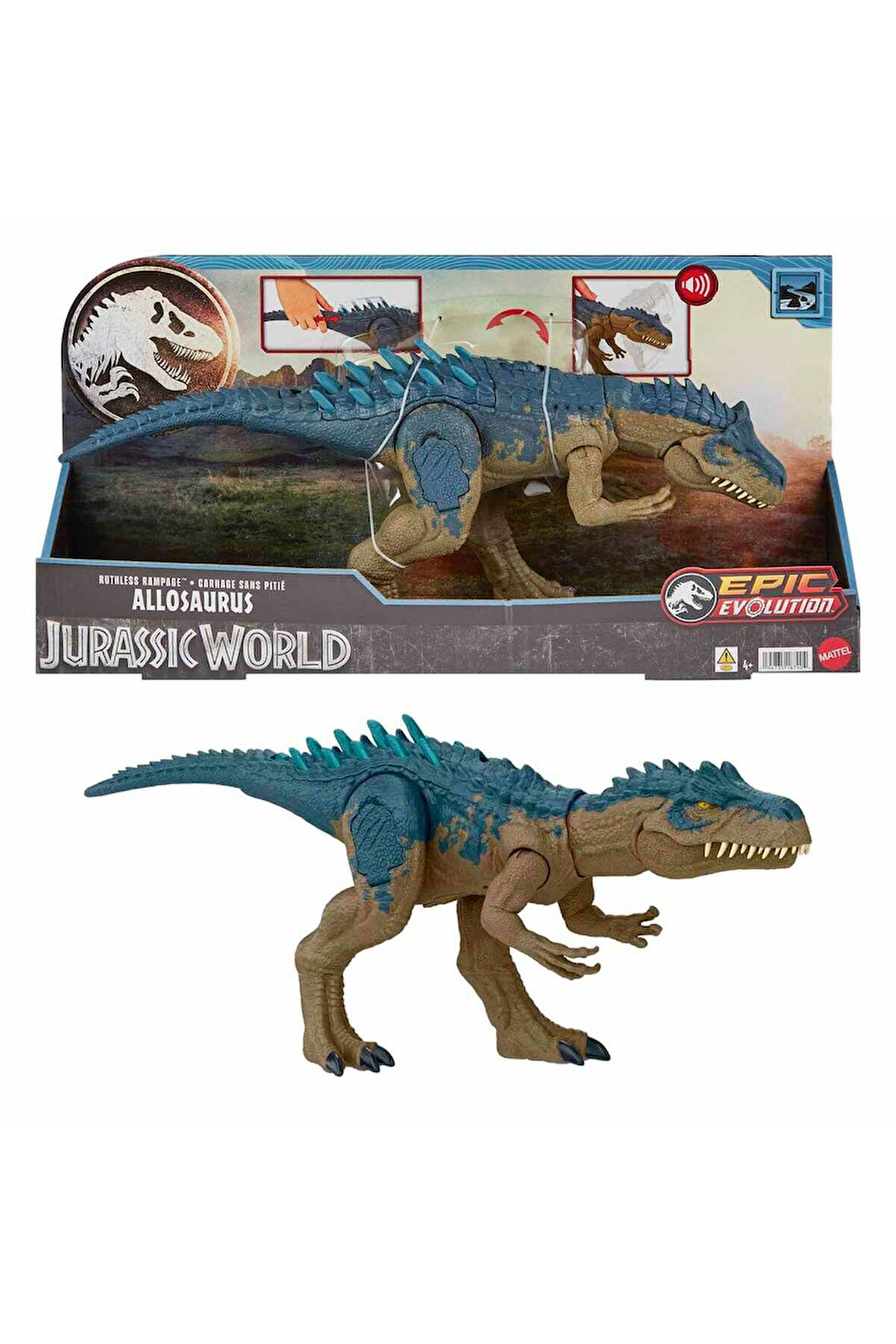 Jurassic World Sesli Süper Güçlü Allosaurus Figürü 43 cm HRX50