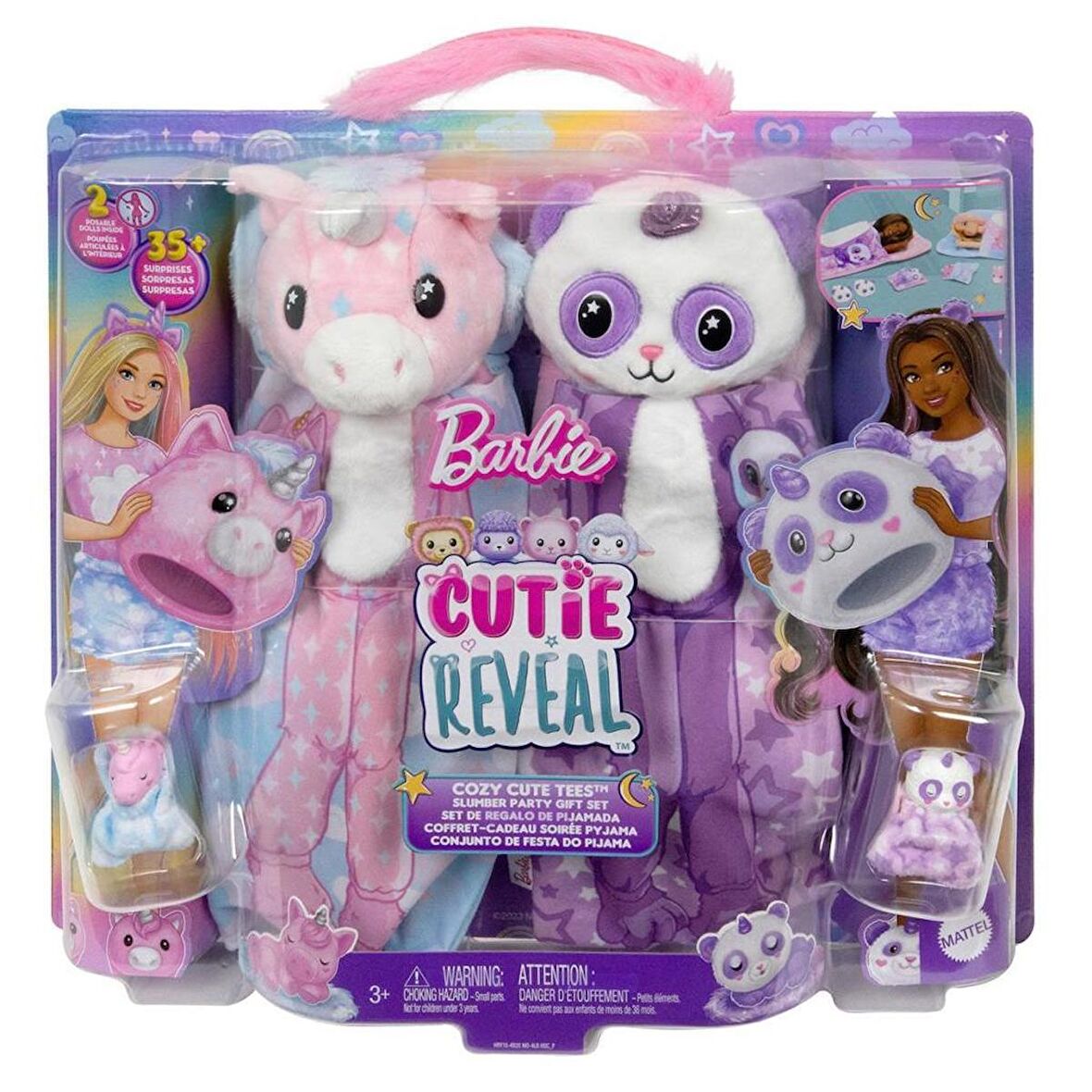 Barbie Cutie Reveal Pijama Partisi İkili Set HRY15 