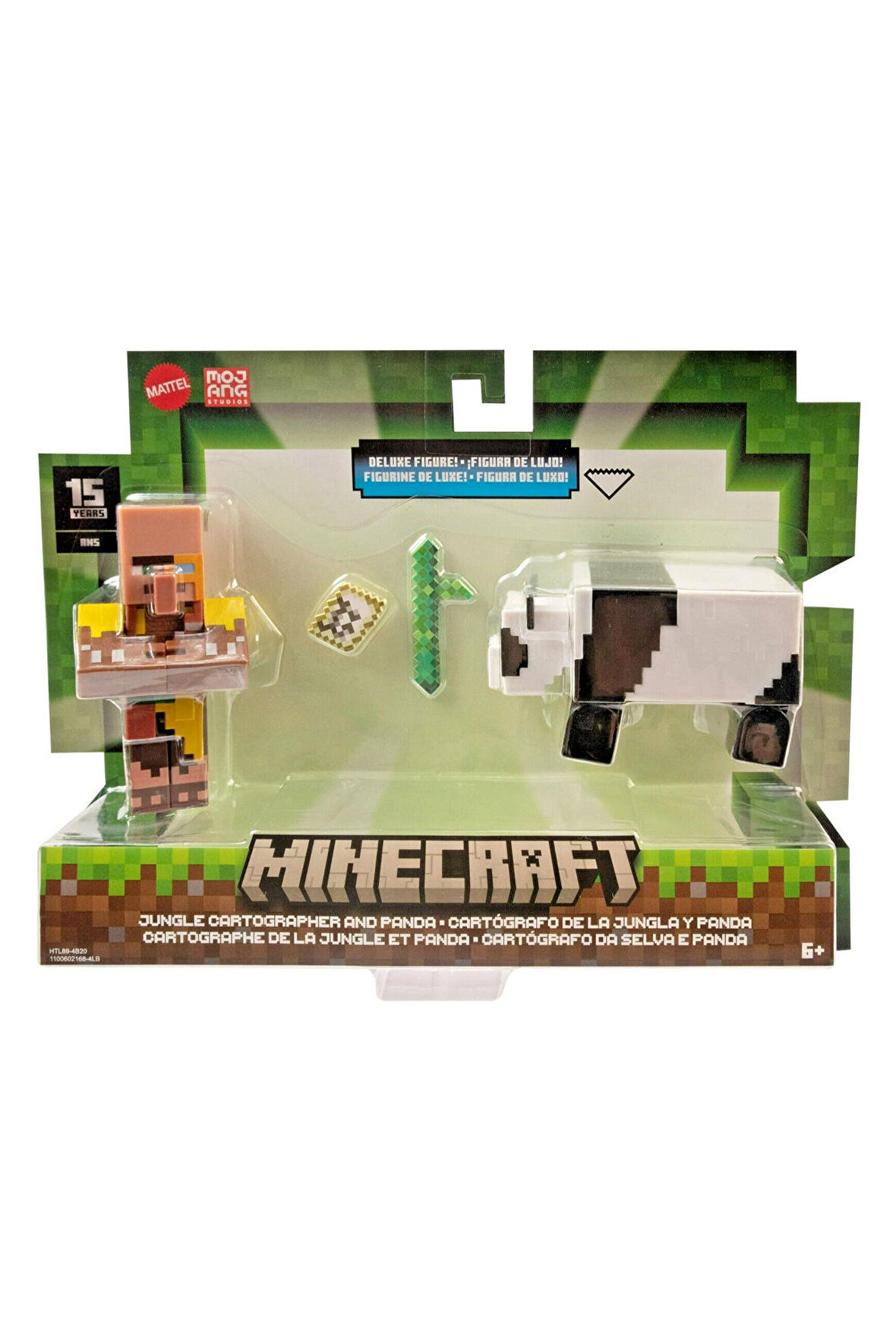 Minecraft 3.25 Figürler İkili Paket  Cartographer And Panda HTL89