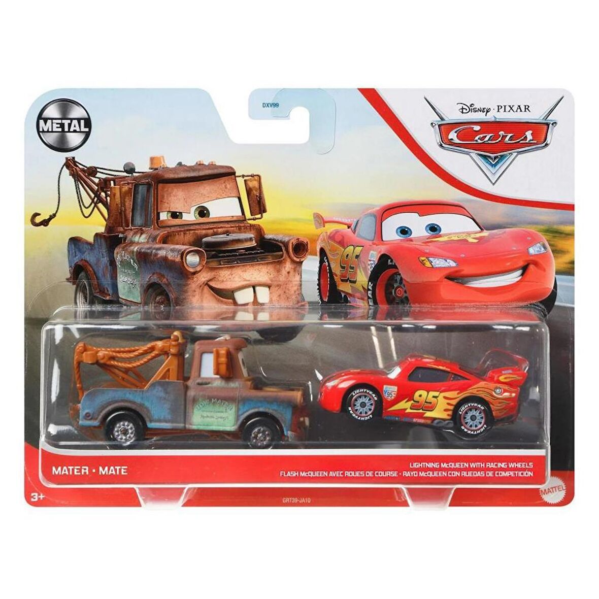 Cars İkili Karakter Araçlar MATER - CACTUS LIGHTNING McQUEEN DXV99-HTX10