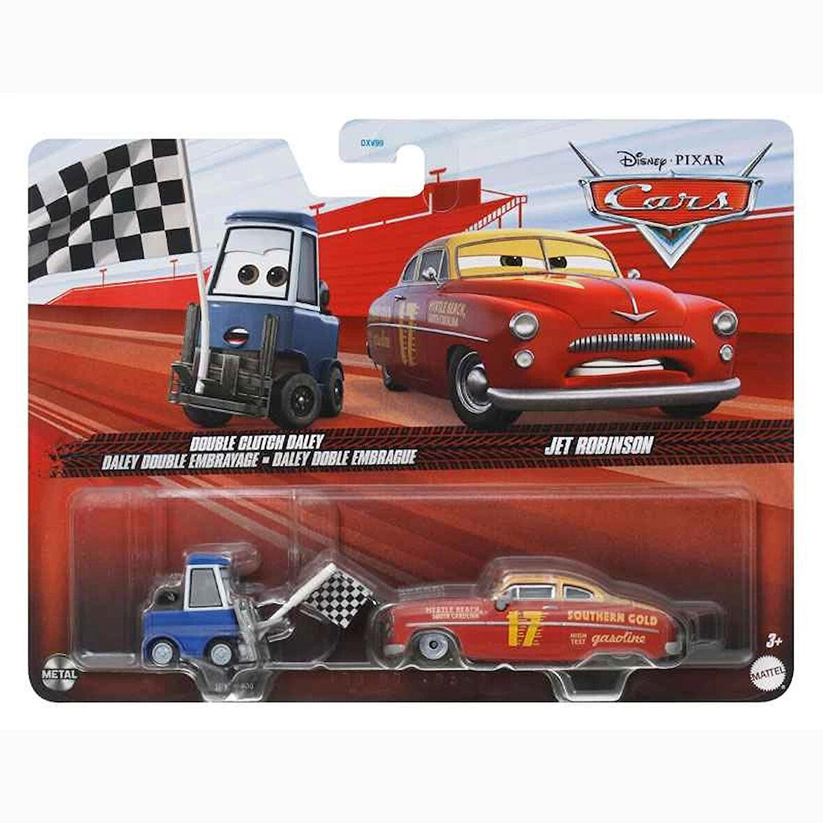 Disney Cars Ikili Karakter Araçlar Double Clutch Daley-Jet Robinson DXV99 / HTX17