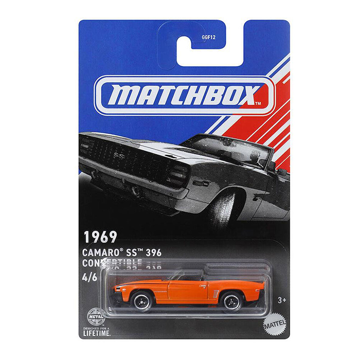 Matchbox American Convertible Temalı Arabalar - 1969 CAMARO SS 396 CONVERTIBLE