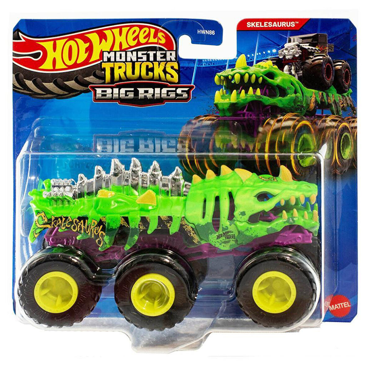 Monster Trucks 1:64 Çekici Arabalar SKELESAURUS  HWN86 - JCH42