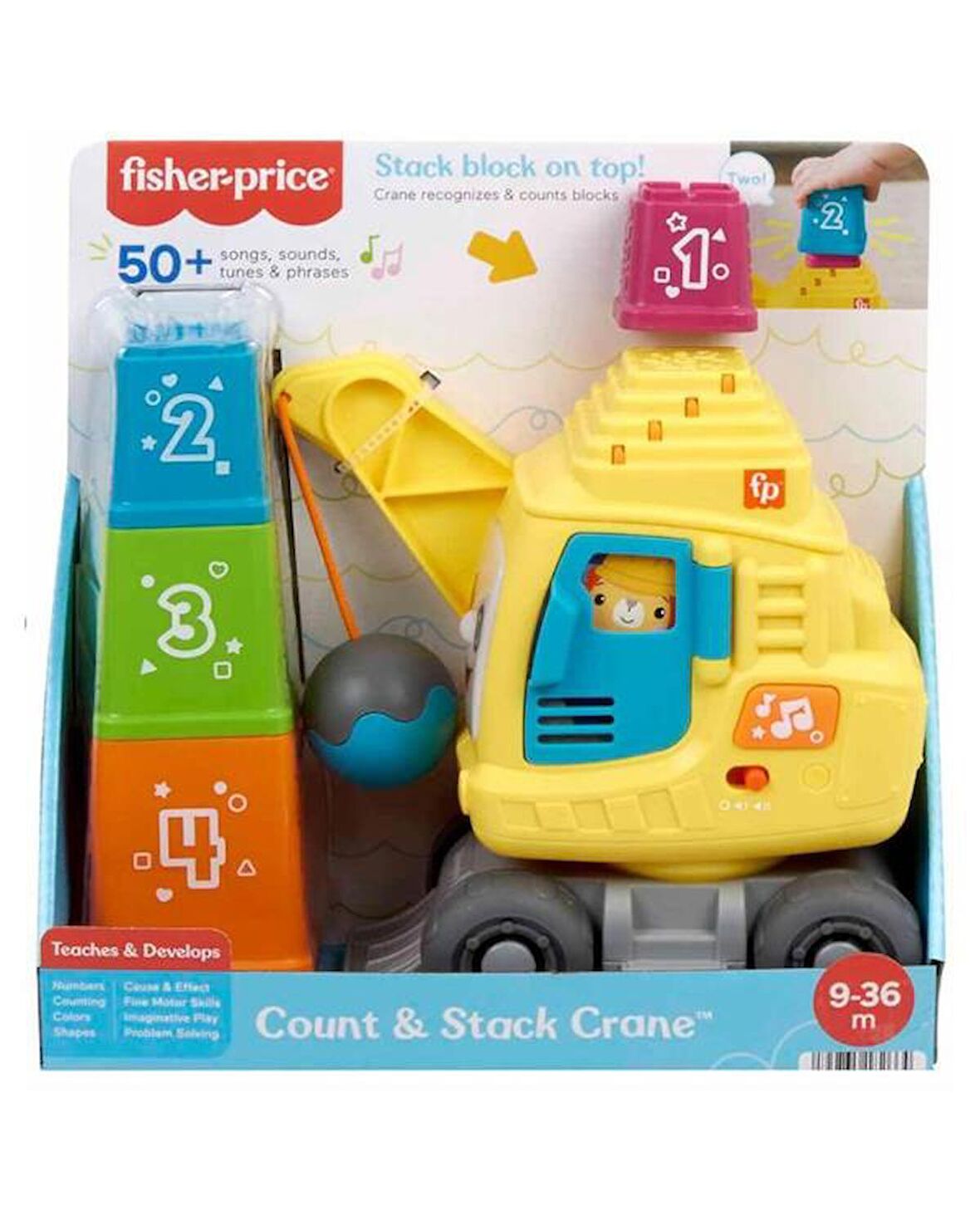 Fisher Price Sesli ve Işıklı Eğitici Vinç HWY62