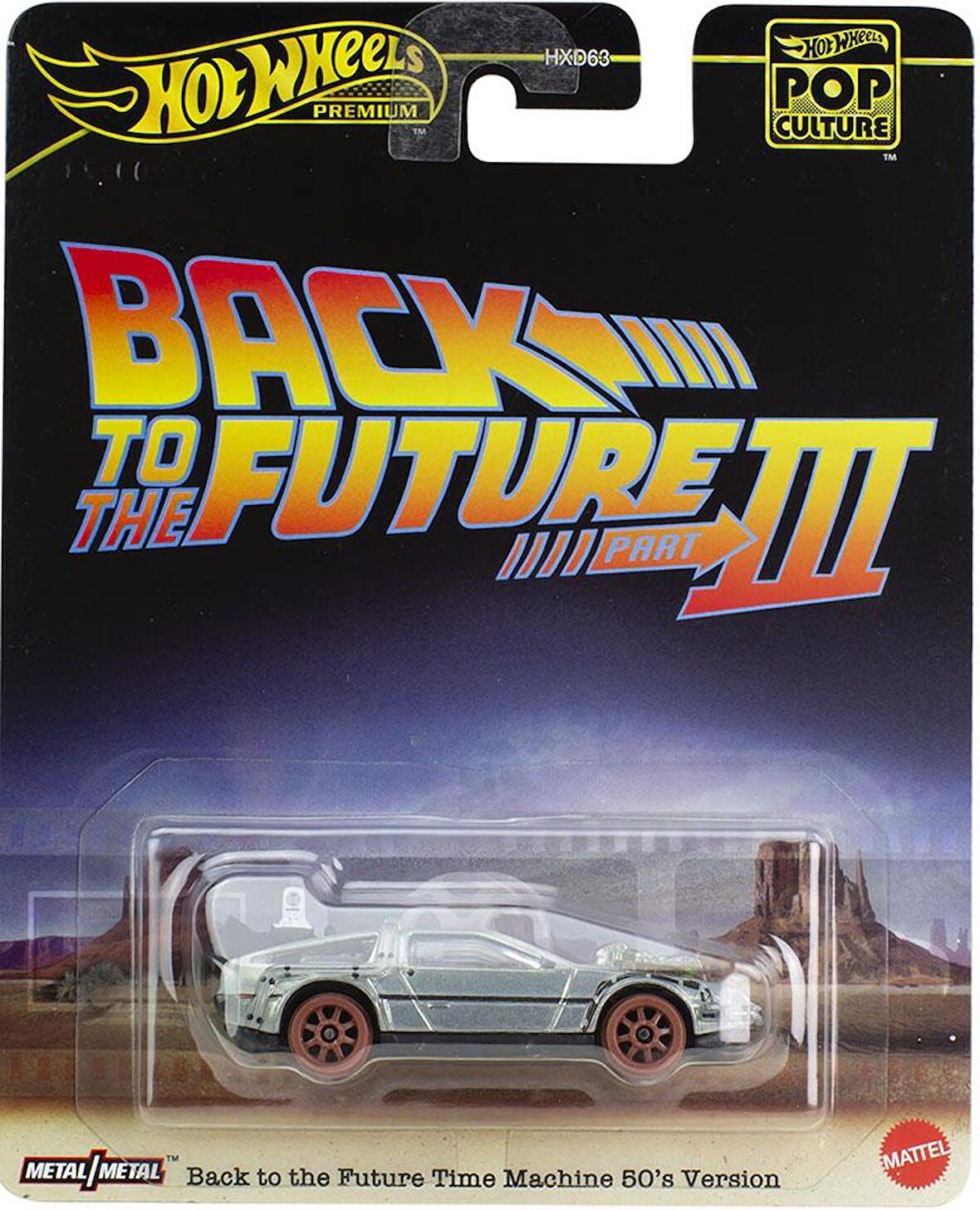 Hot Wheels Premium Pop Culture Back To The Future Time Machine HXD99