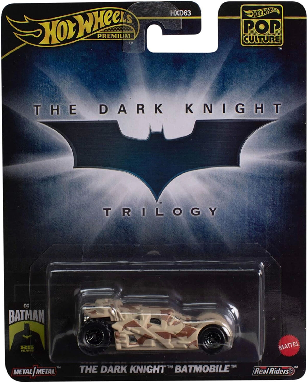 Hot Wheels Pop Culture The Dark Knight Batmobile HXD97-HXD63
