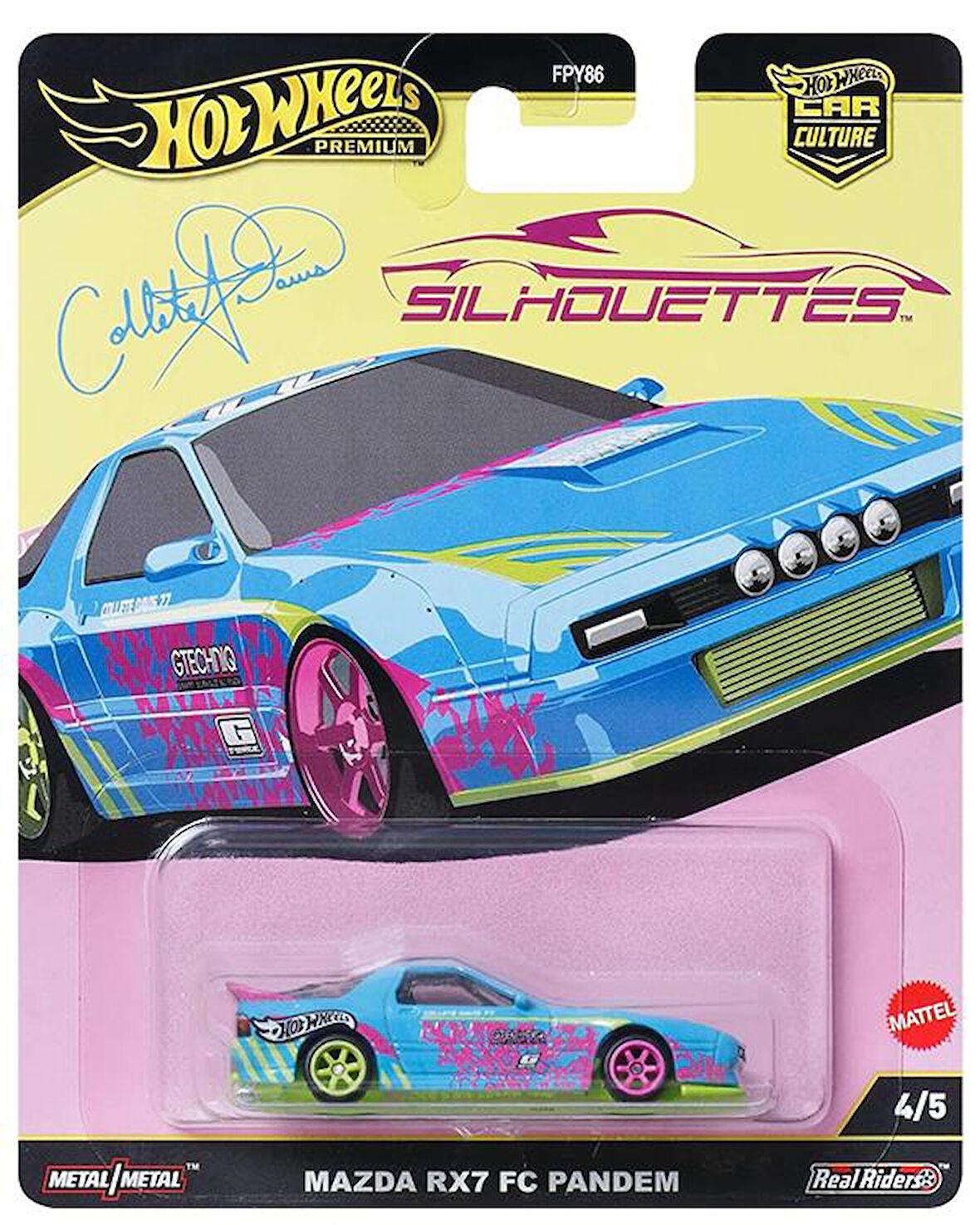 Hot Wheels Premium Car Culture Silhouettes Mazda Rx7 Fc Pandem JBK60