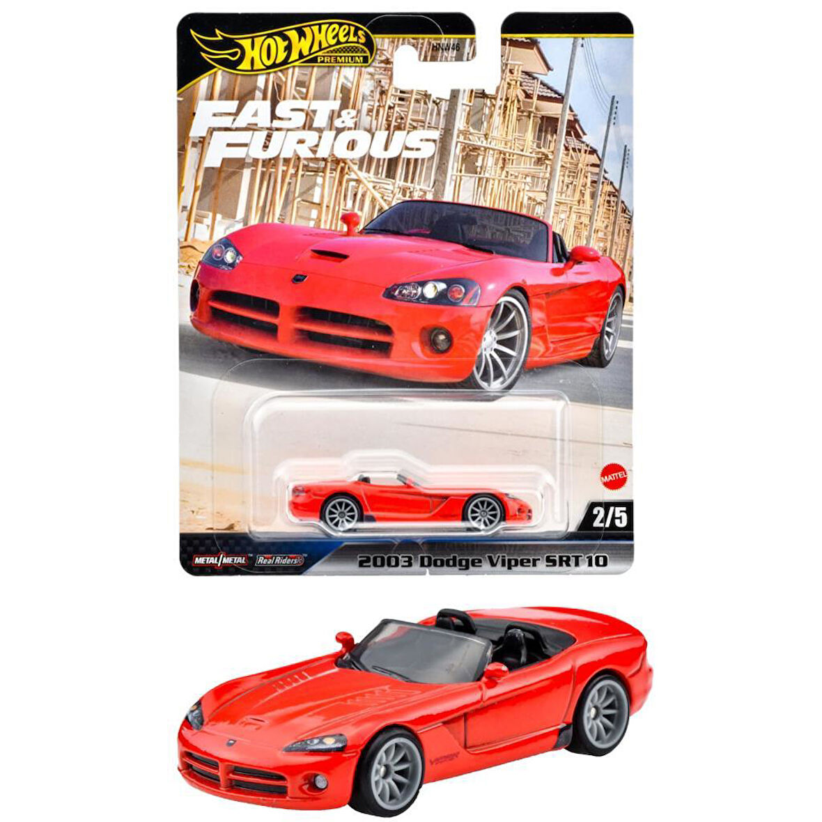 Hot Wheels Fast-Furious Premium Araba 2003 DODGE VIPER SRT10  HNW46-JBL85