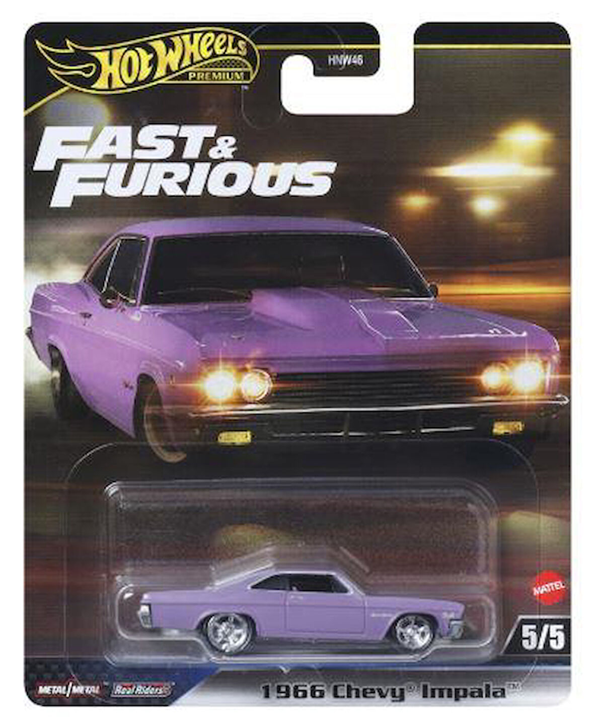 Hot Wheels Premium Fast & Furious 1966 Chevy Impala HNW46 JBL95