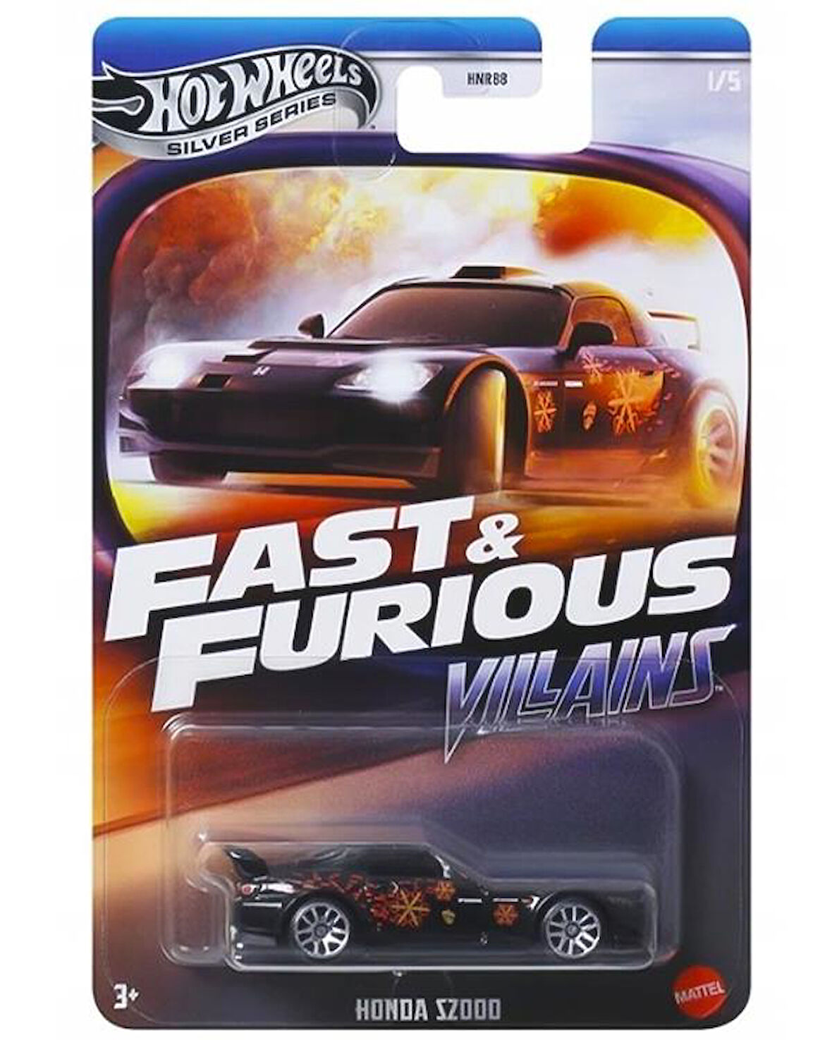 Hot Wheels Silver Series Fast ve Furious Villains Honda S2000 JBY34