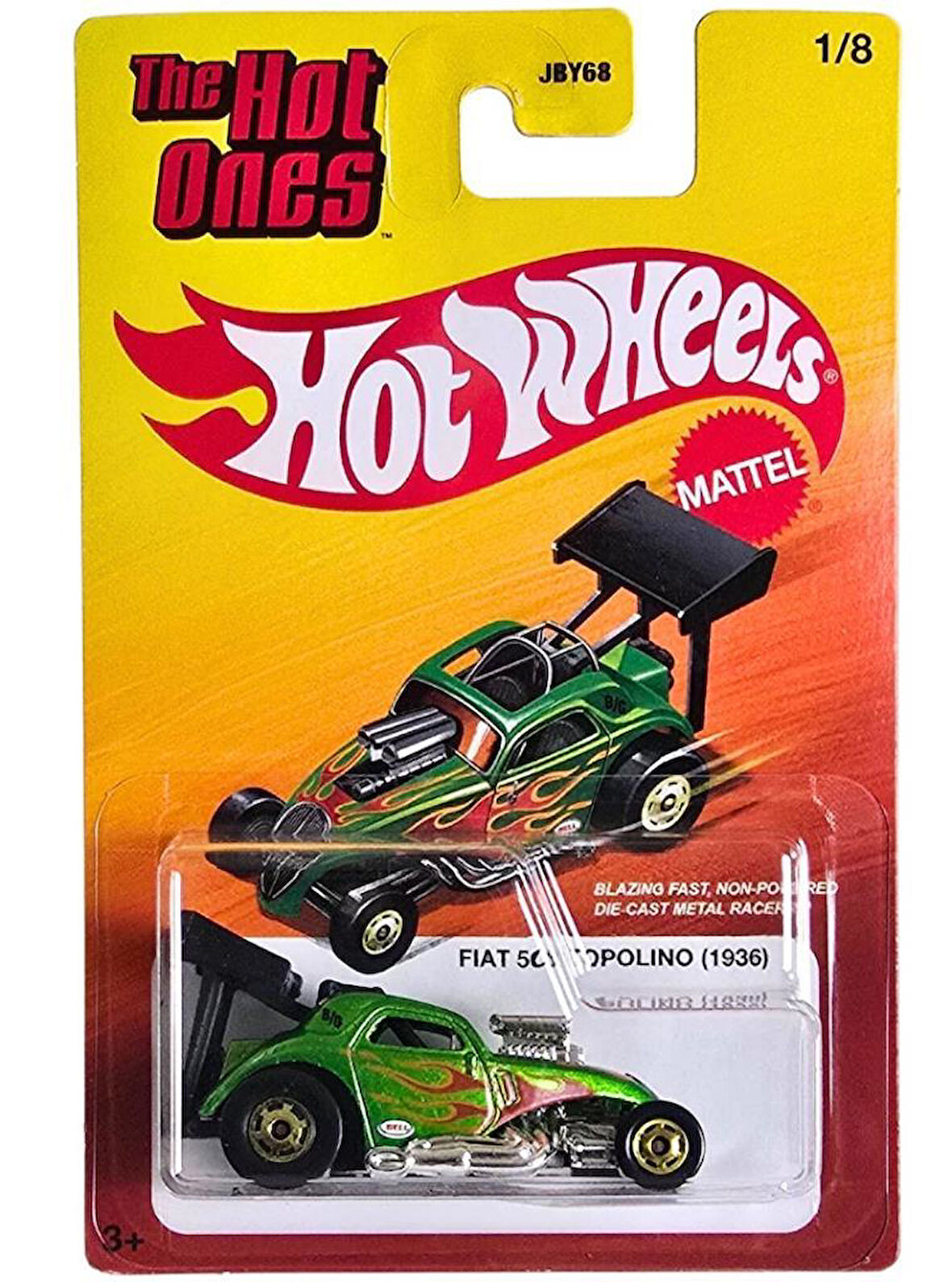 Hot Wheels The Hot Ones Die Cast Tekli Arabalar JBY68 -  FIAT 500 TOPOLINO 1936 JBY69