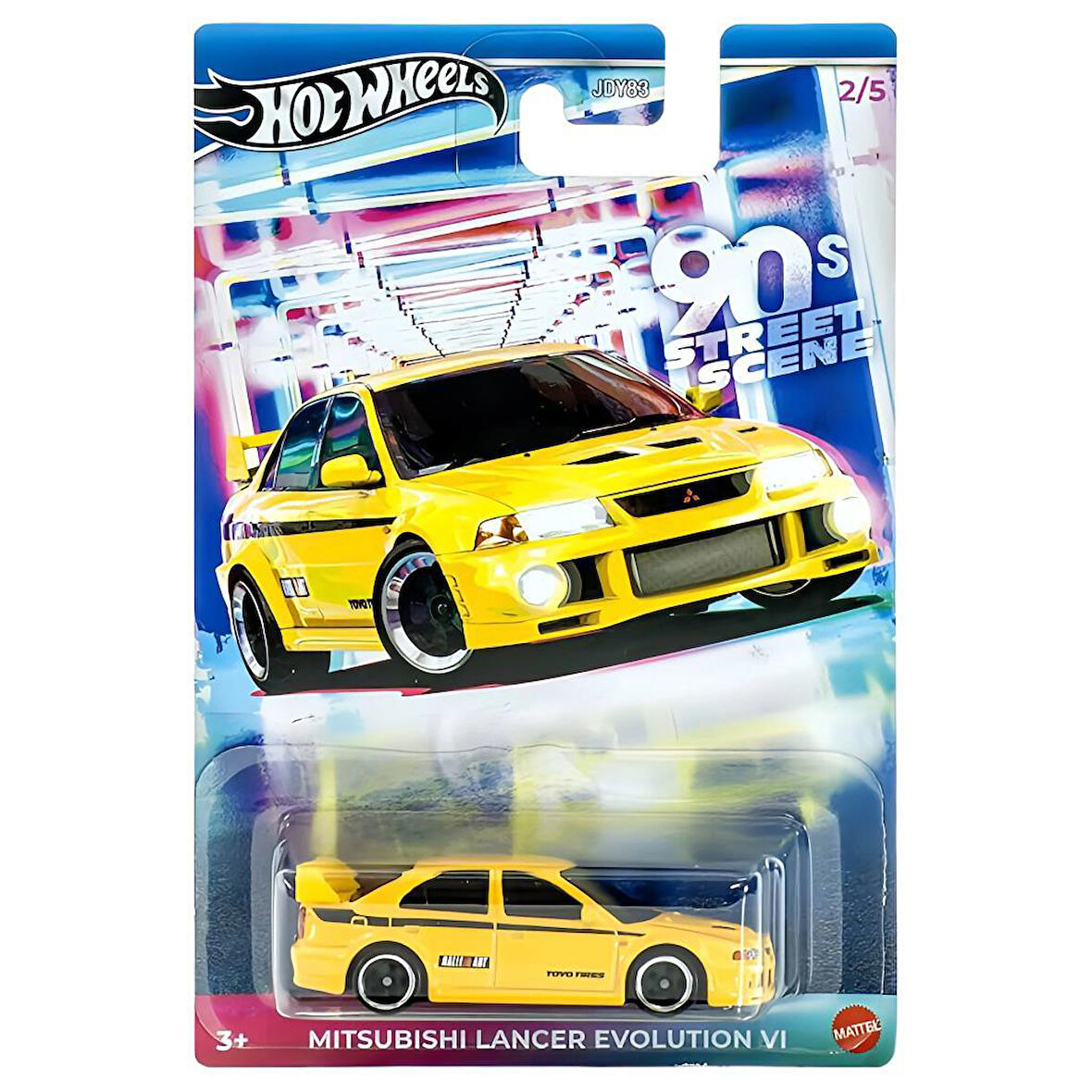 Hot Wheels 90 Lar Sokak Sahnesi Temalı Arabalar MITSUBISHI LANCER EVOLUTION VI JCB58