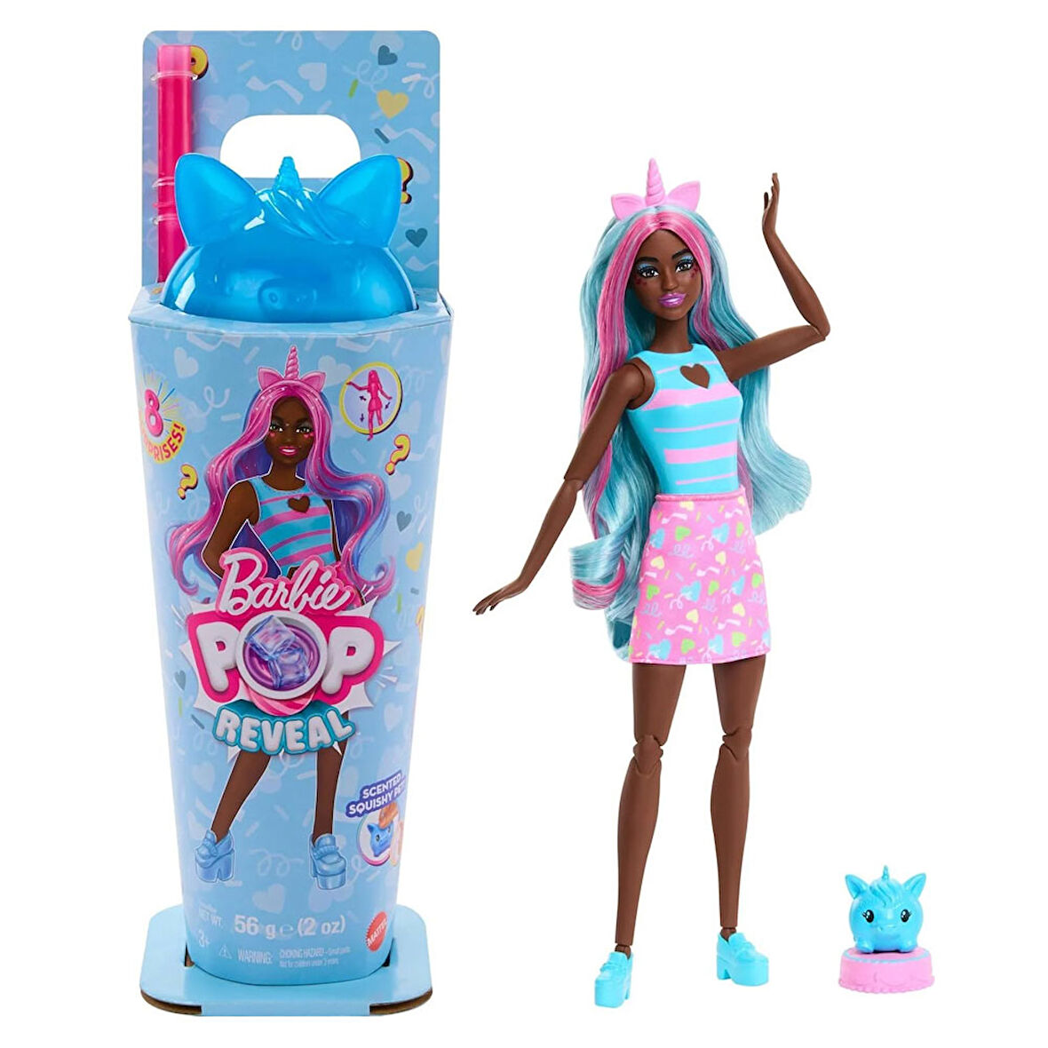 Barbie Pop Reveal Milkshake Serisi Mavi JCN86