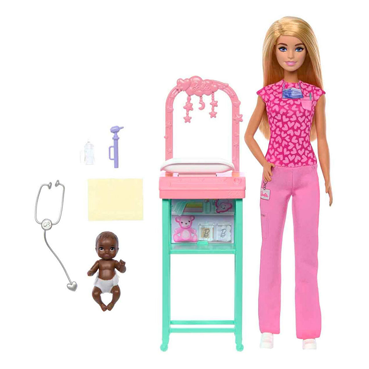 Barbie Bakım Temalı Kariyer Oyun Setleri Doktor Bebek JCR72