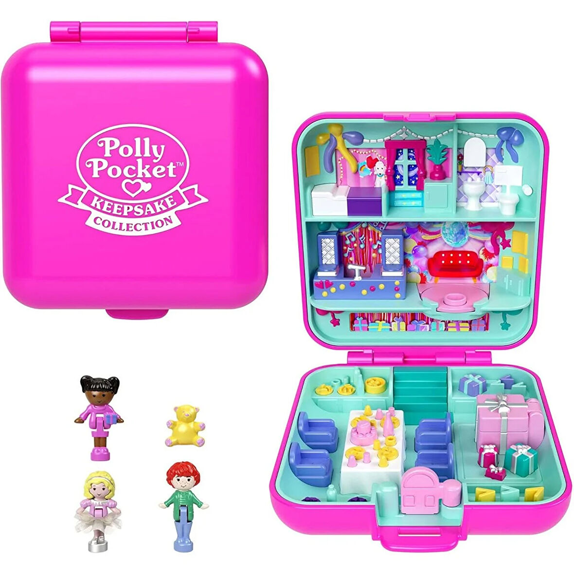 JGK22 Polly Pocket Mattel 80. Yıl Özel Nostaljik Kompakt Oyun Seti