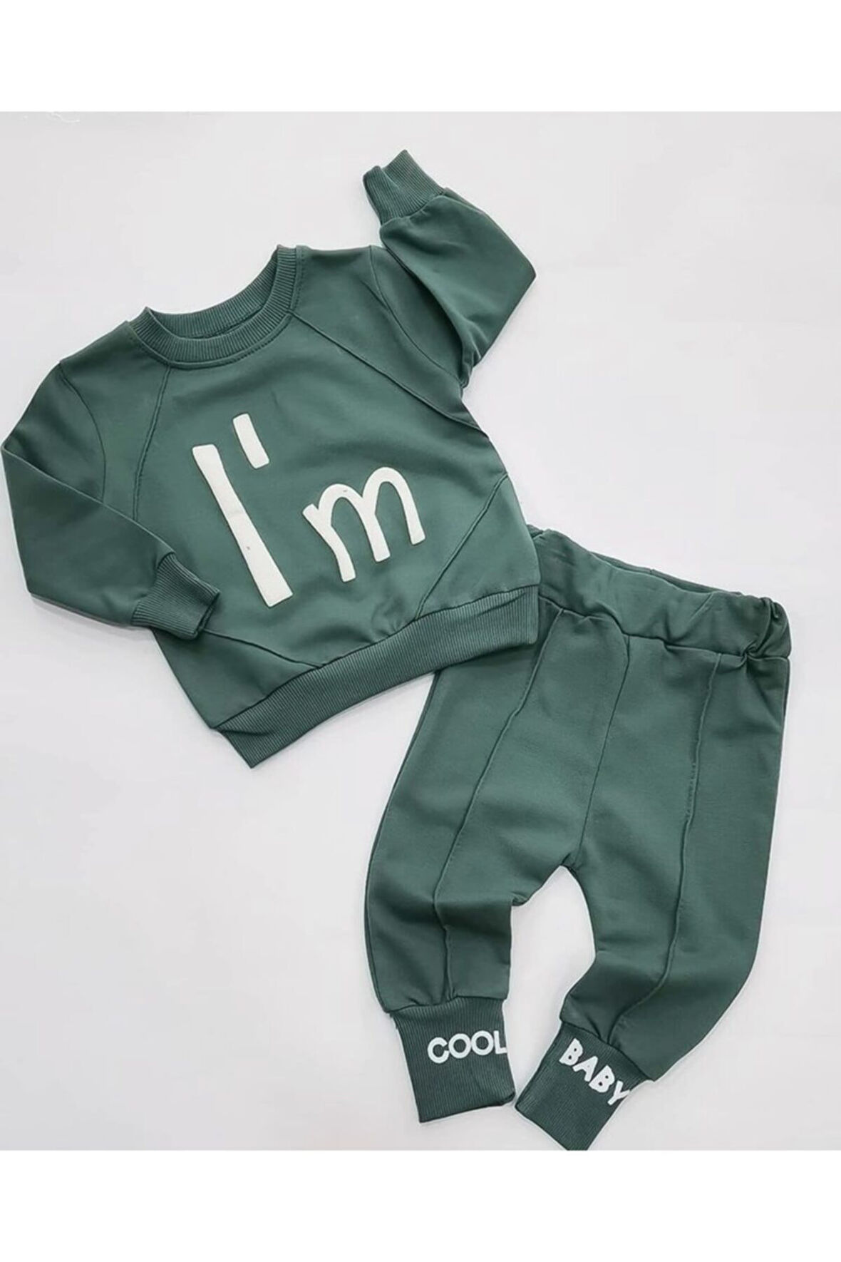 I'm Cool Baby Mevsimlik 2li Takım yeşil | 9 - 12 Ay