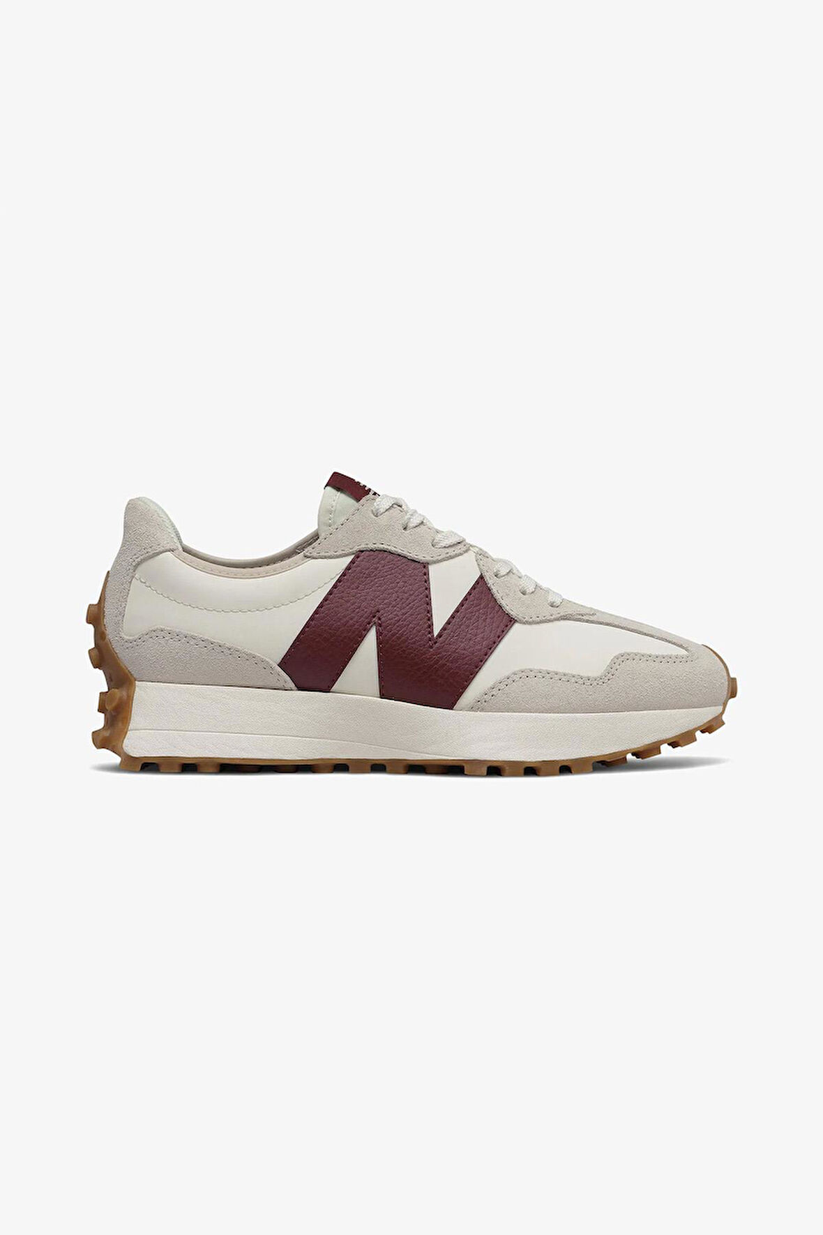 New Balance Lifestyle WS327KA Bej & Bordo Kadın Günlük Spor Ayakkabı