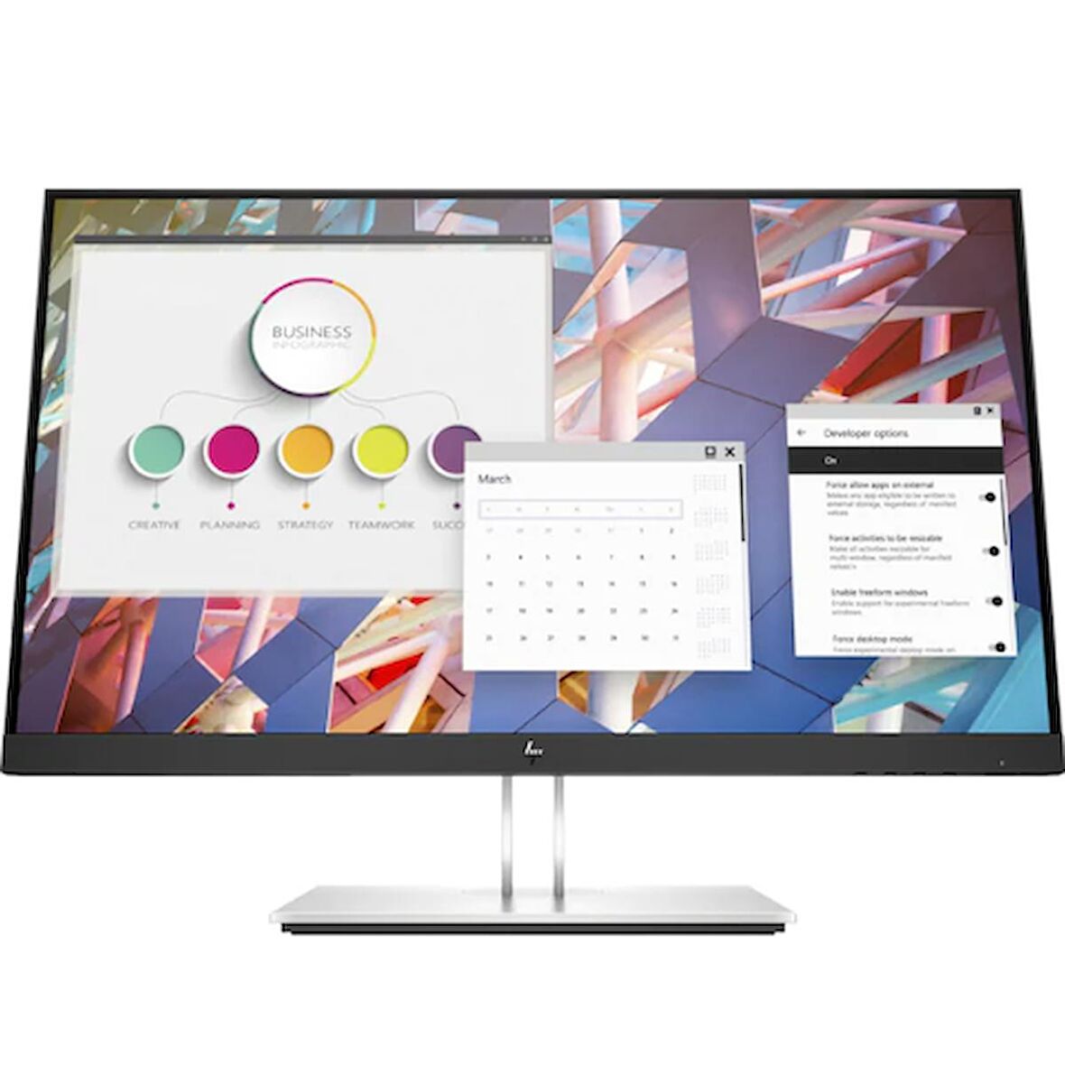 HP E24 G4 9VF99AA 5Ms 60Hz 23.8" FullHD HDMI VGA DP IPS Pivot Vesa Monitör