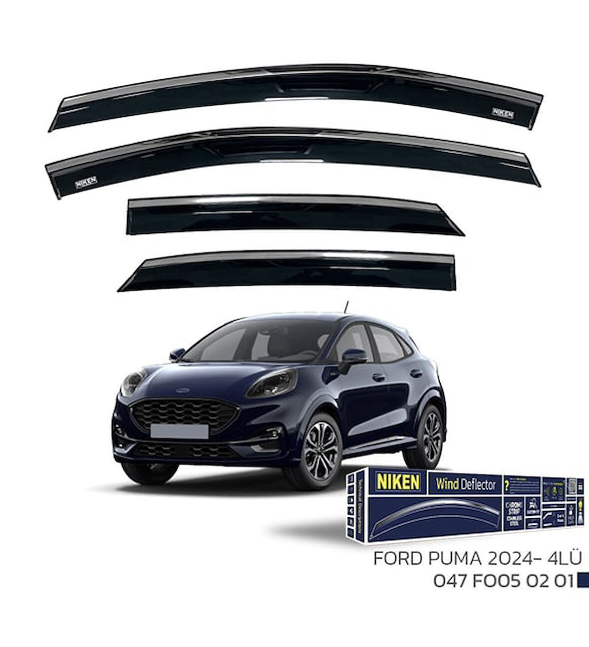 FORD PUMA 2024 2025 2026 2027 KROM CAM RÜZGARLIĞI 