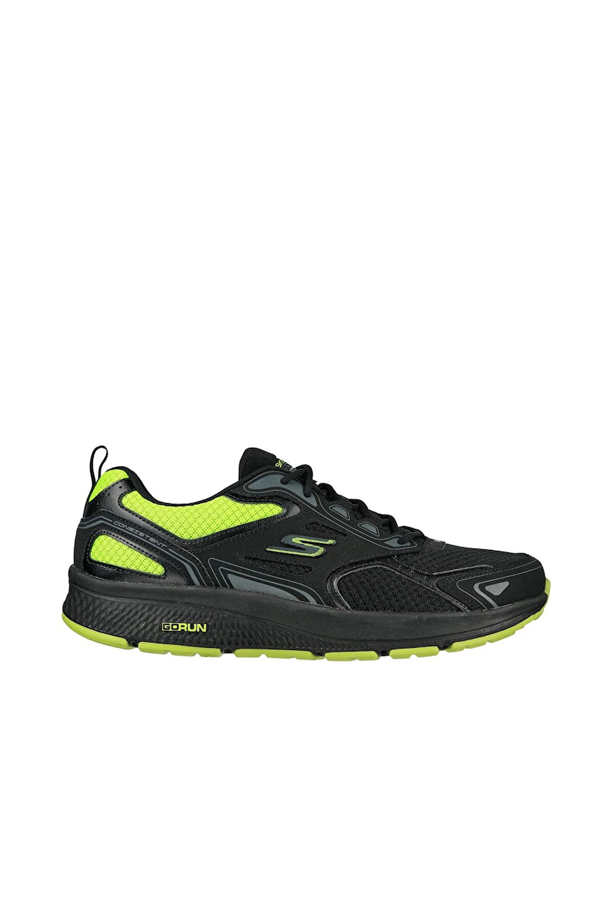 Skechers 220081-BKLM Go Run Consistent Vestige Erkek Siyah Koşu Yürüyüş Spor Ayakkabı