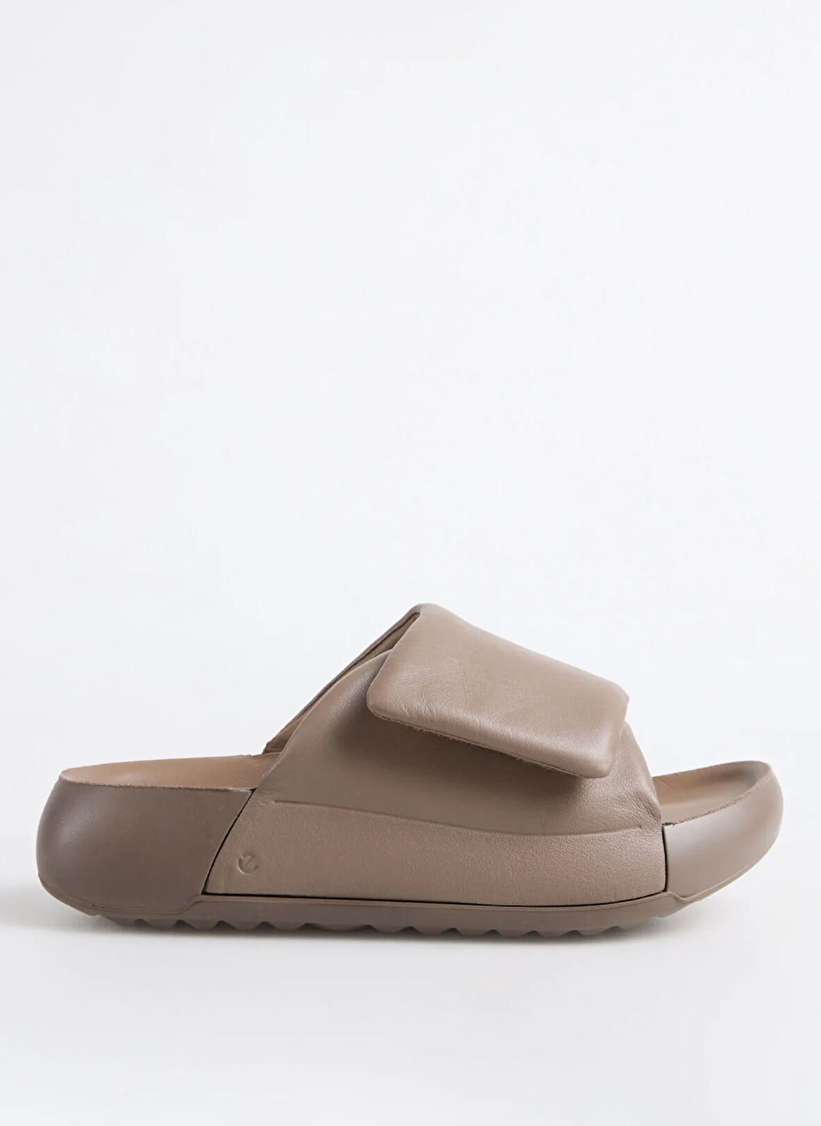 Kahve Kadın Deri  Terlik