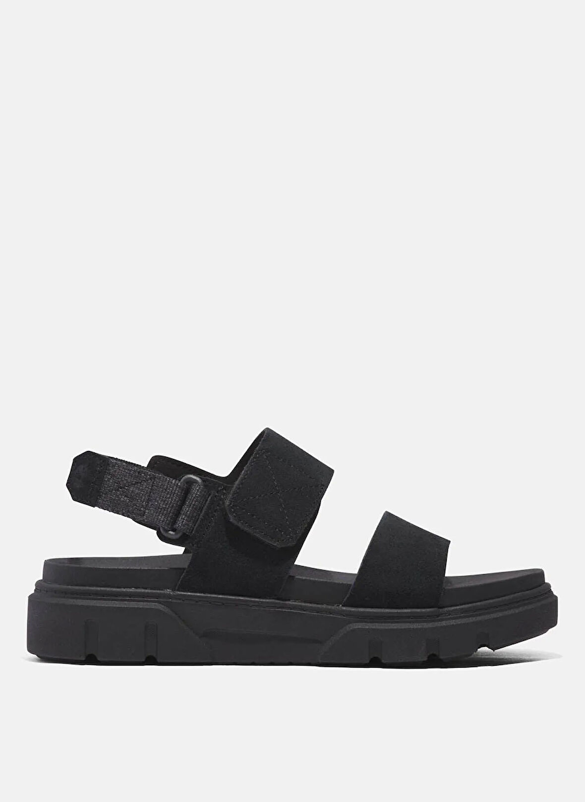 TB0A61N4EK41-Greyfield Sandal BACKS Siyah Deri Kadın Sandalet