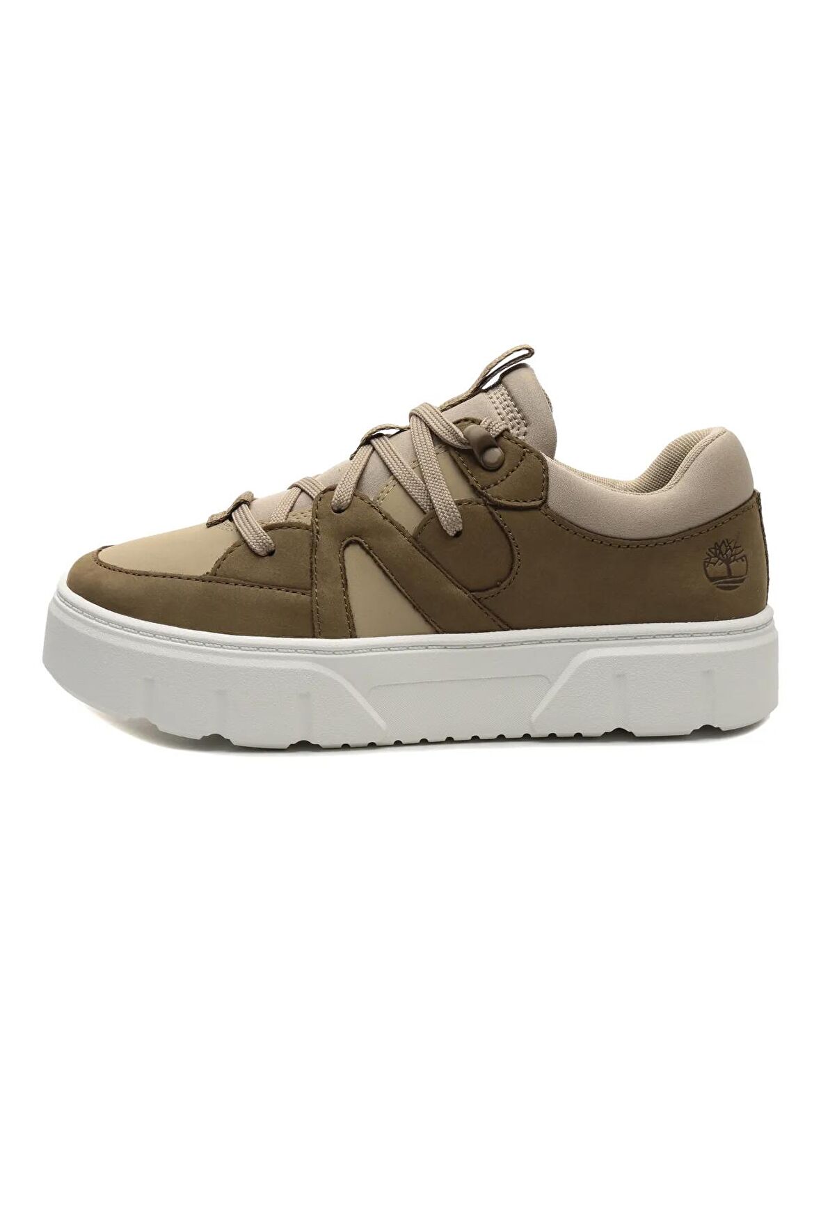 B0A6198EO81-R Timberland Low Lace Up Sneaker Kadın Spor Ayakkabı Haki