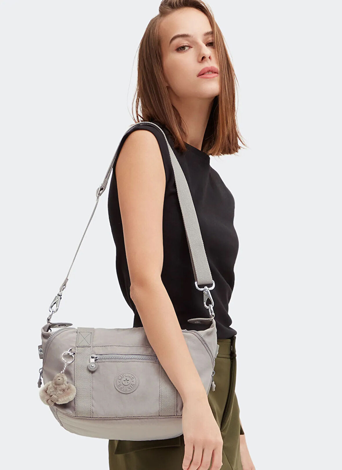Kipling Gri Kadın Omuz Çantası ART MINI
