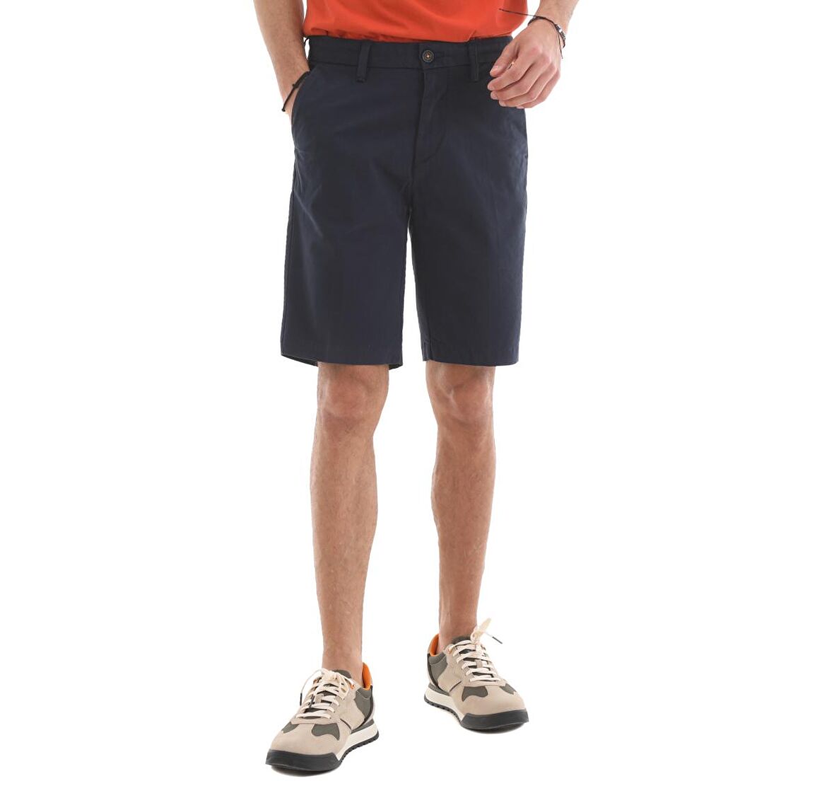 B0A2DFM4331-R Timberland Straight Chino Short Erkek Şort Ve Kapri Lacivert