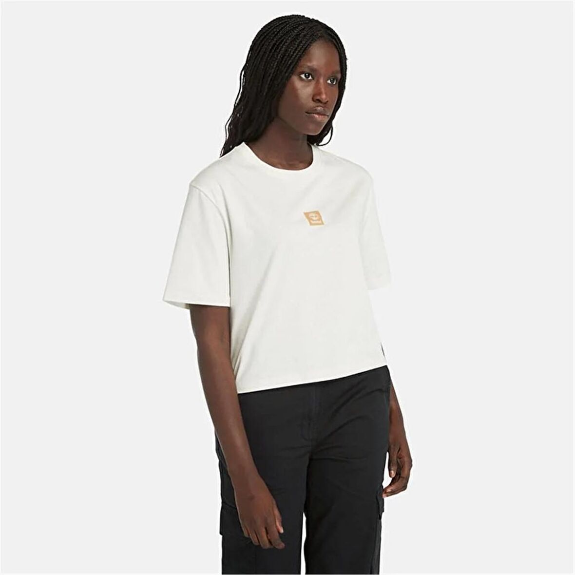 Timberland Short-Sleeve Tee Vıntage Whıte Kadın T-Shirt