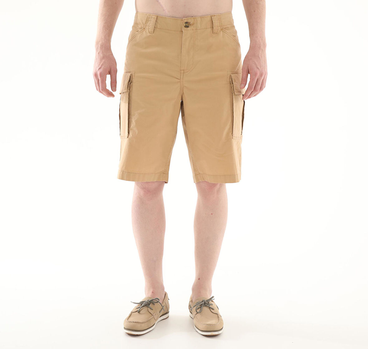 B0A5TZQEH31-R Timberland Brooklıne Poplin Cargo Short Erkek Şort Ve Kapri Kahve