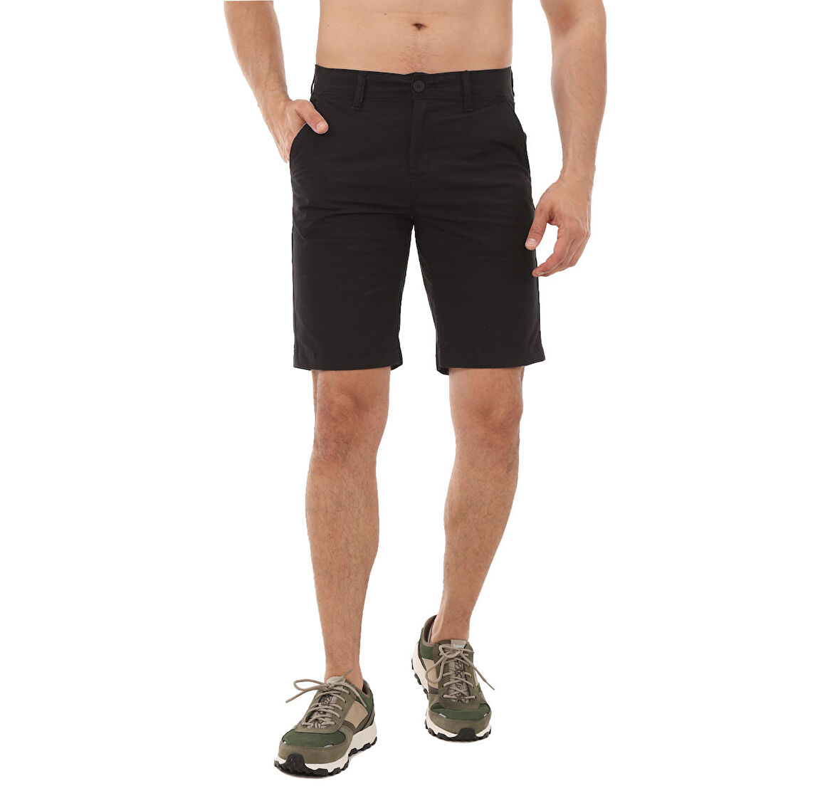 B0A5U2K0011-R Timberland Poplin Chino Short Erkek Şort Ve Kapri Siyah