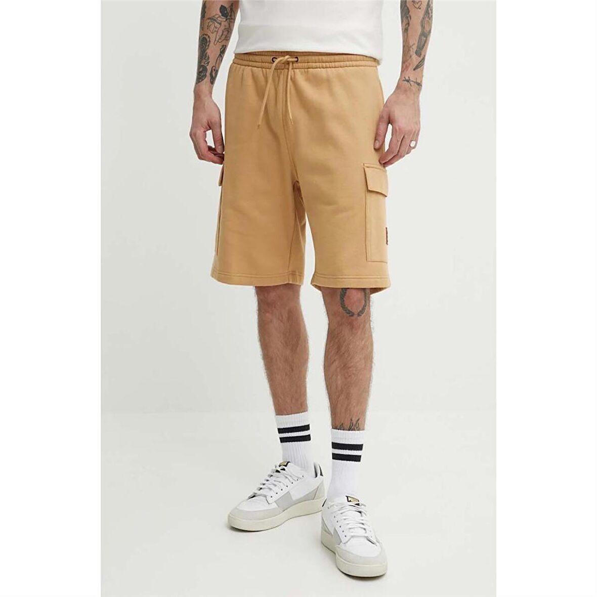 Timberland Woven Badge (Bb) Cargo Sweatshort Lıght Wheat Boot Erkek Şort